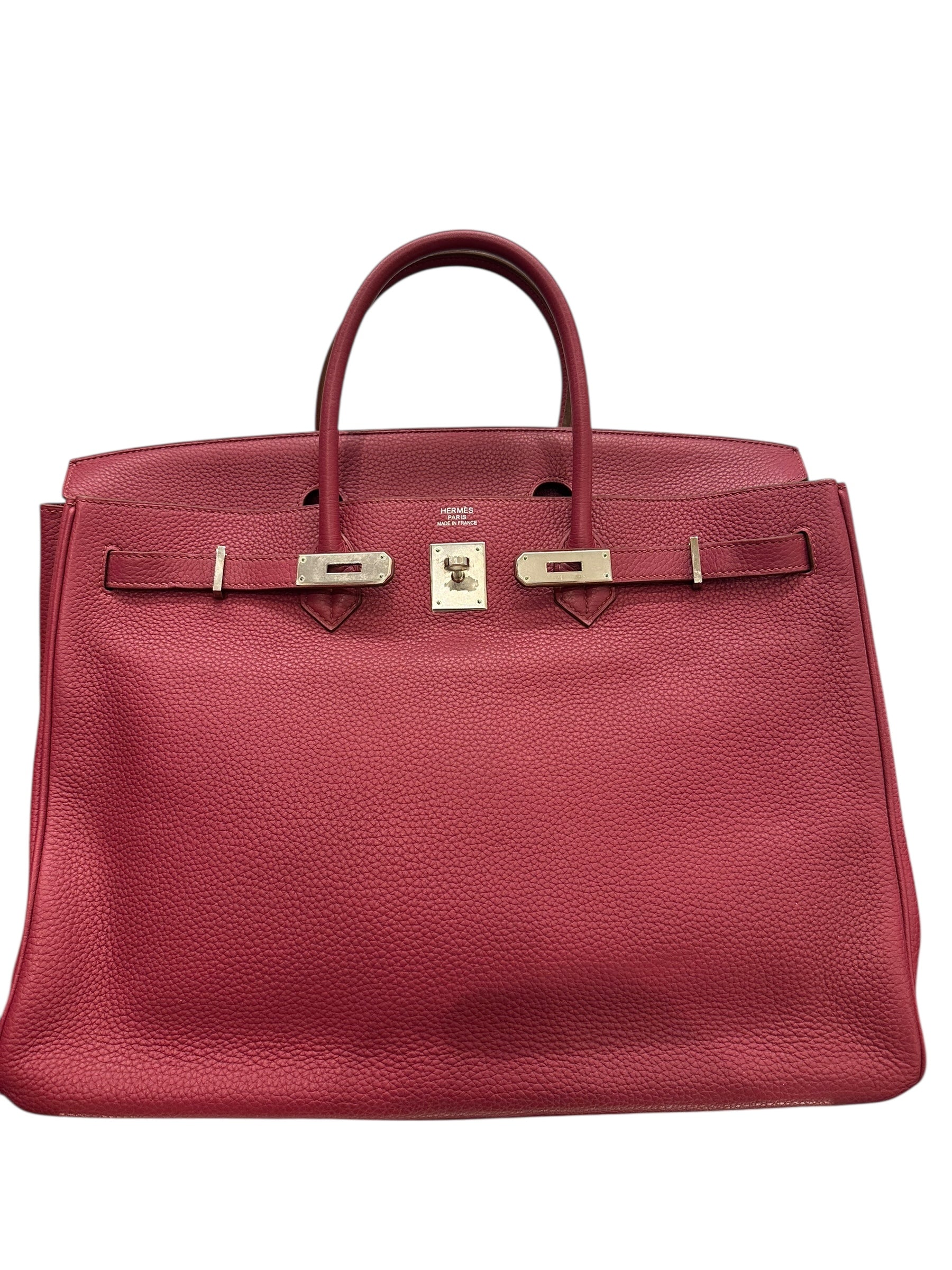Hermes Birkin 40 Clemence in Pink with PHW