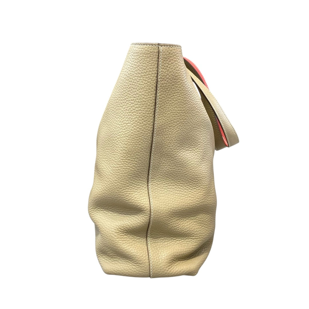 Hermes Double Sens Tote Bag in Clemence - Gold/Blue