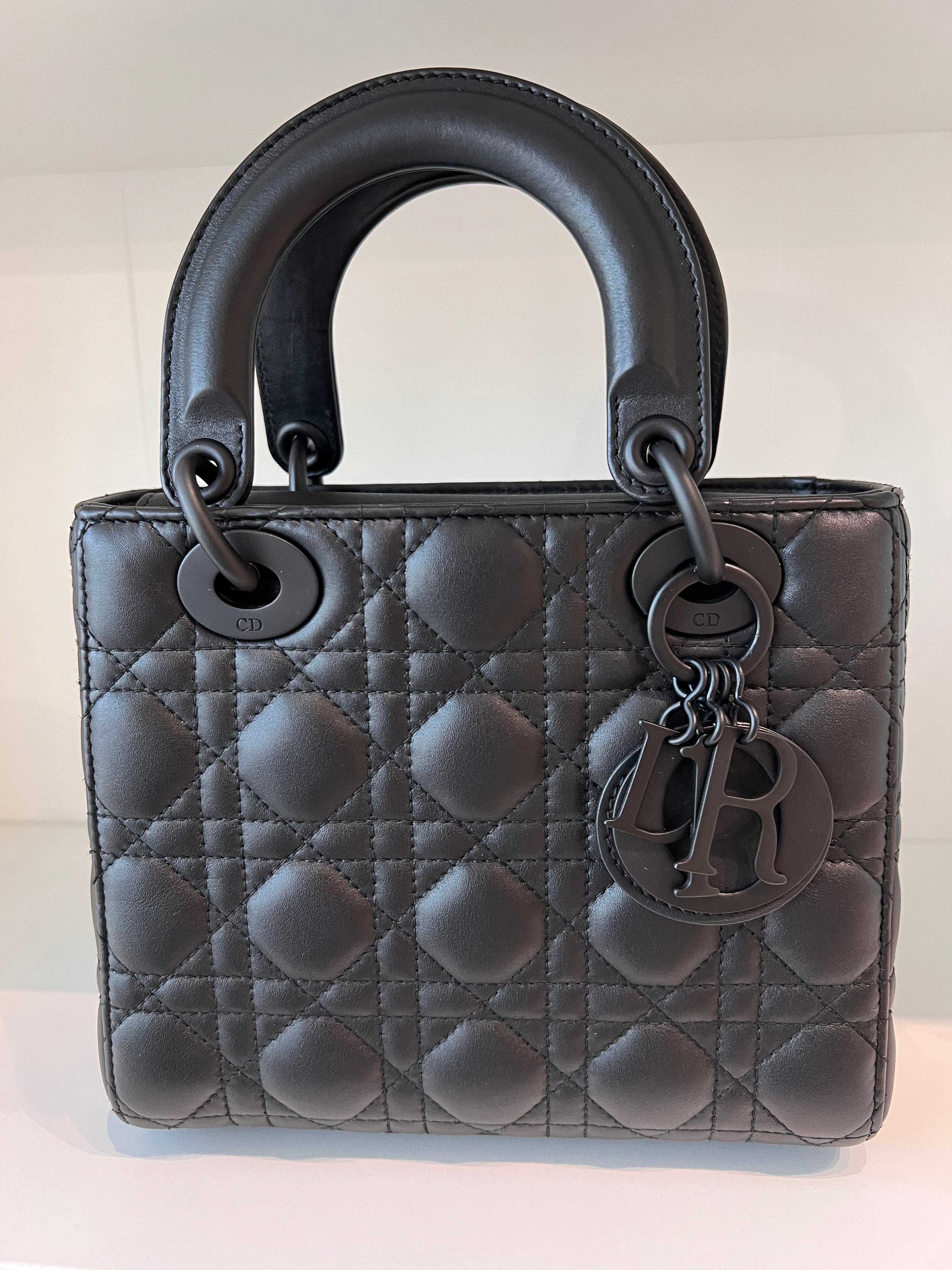 Lady Dior Small SO Black Lambskin Black HW SYCM281