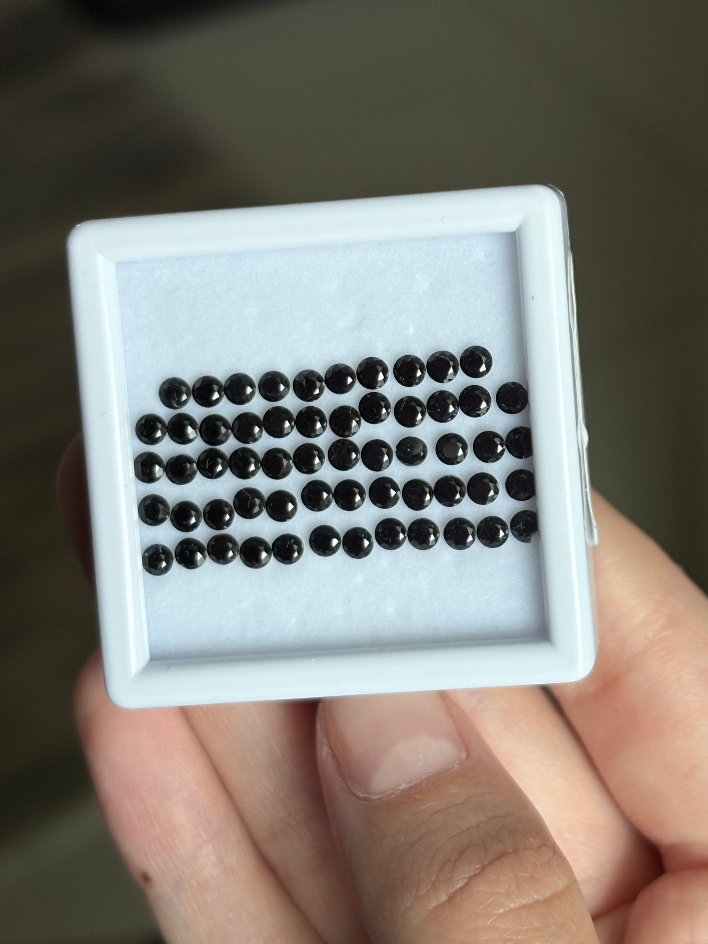 5.93ct Black Spinel Set DXBCS3308
