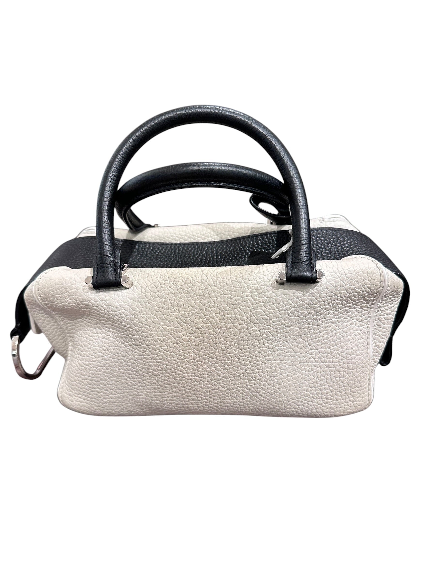 Delvaux Small D Black & White Bag