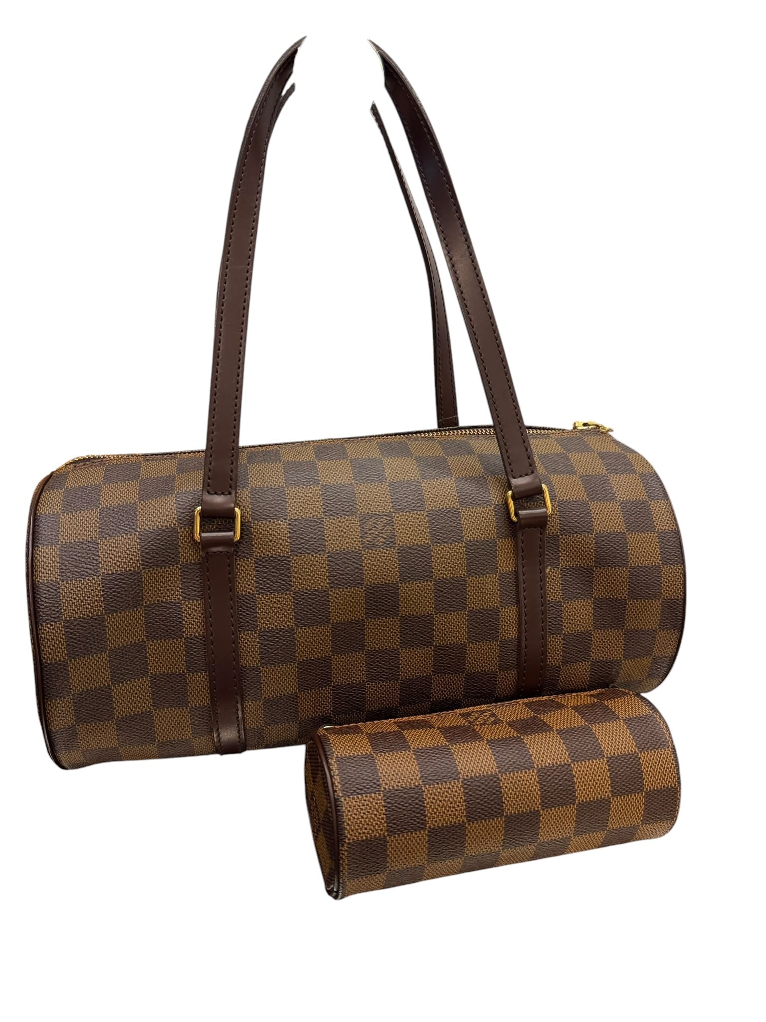 LV Double Bag in Damier Monogram