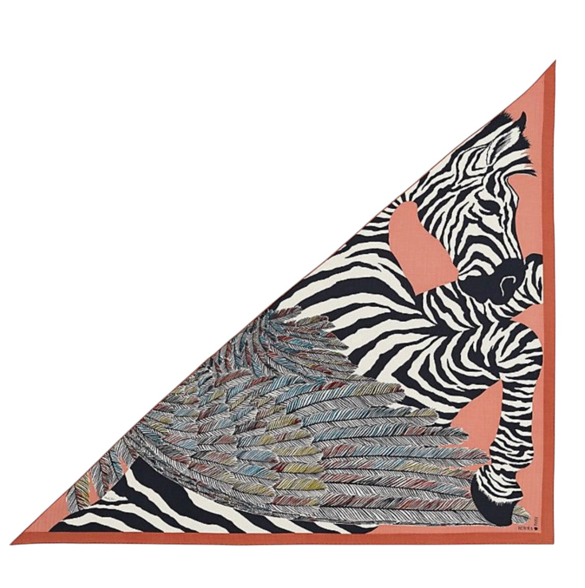 Hermes 140cm Cashmere/ Silk Large Triangle Scarf - in Box