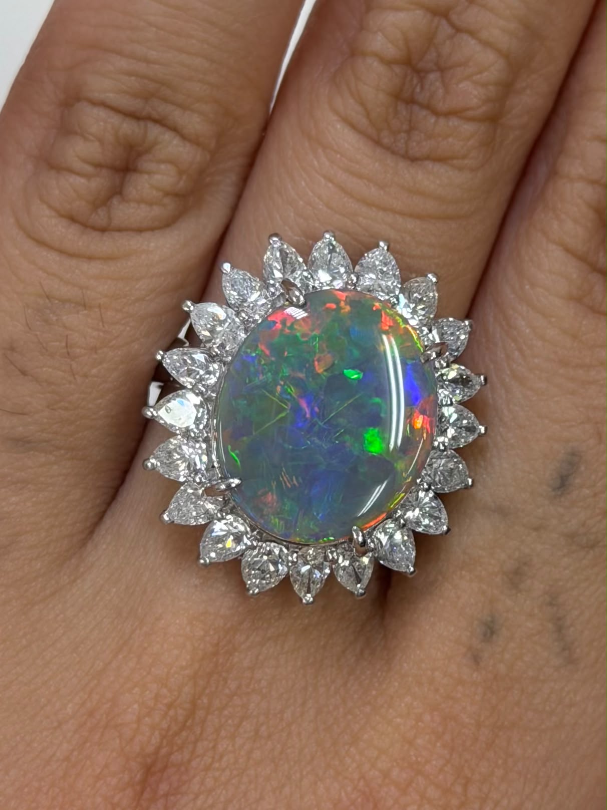 Opal Ring 4.26 (CGL) + D2.53 in Pt900 (JJ10565) JJC1413