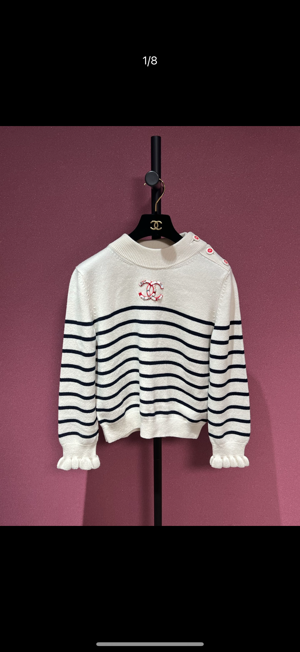 CHANEL 23C SWEATER 40 FT101756