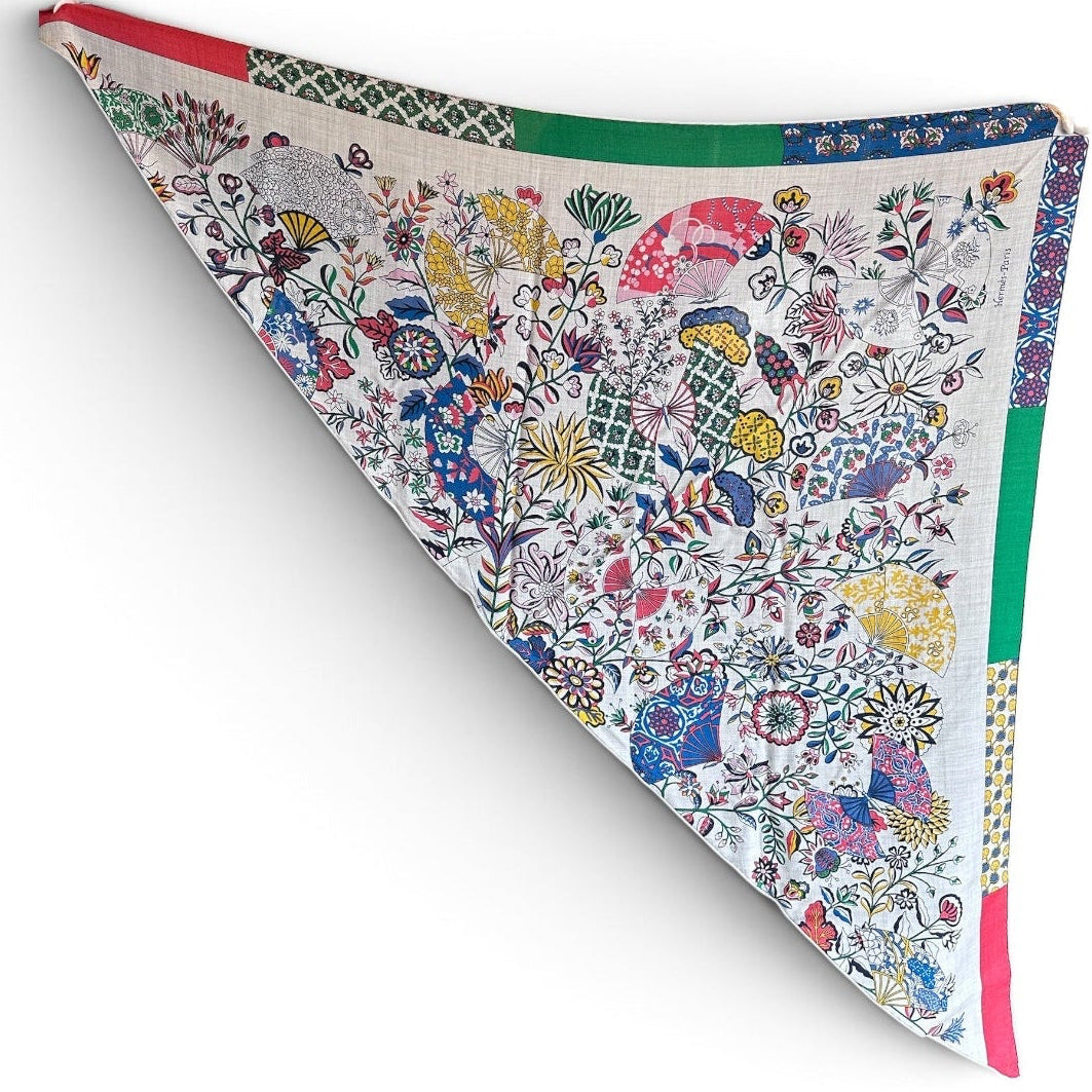 Hermes 140cm Cashmere/ Silk Large Triangle Scarf - in Box