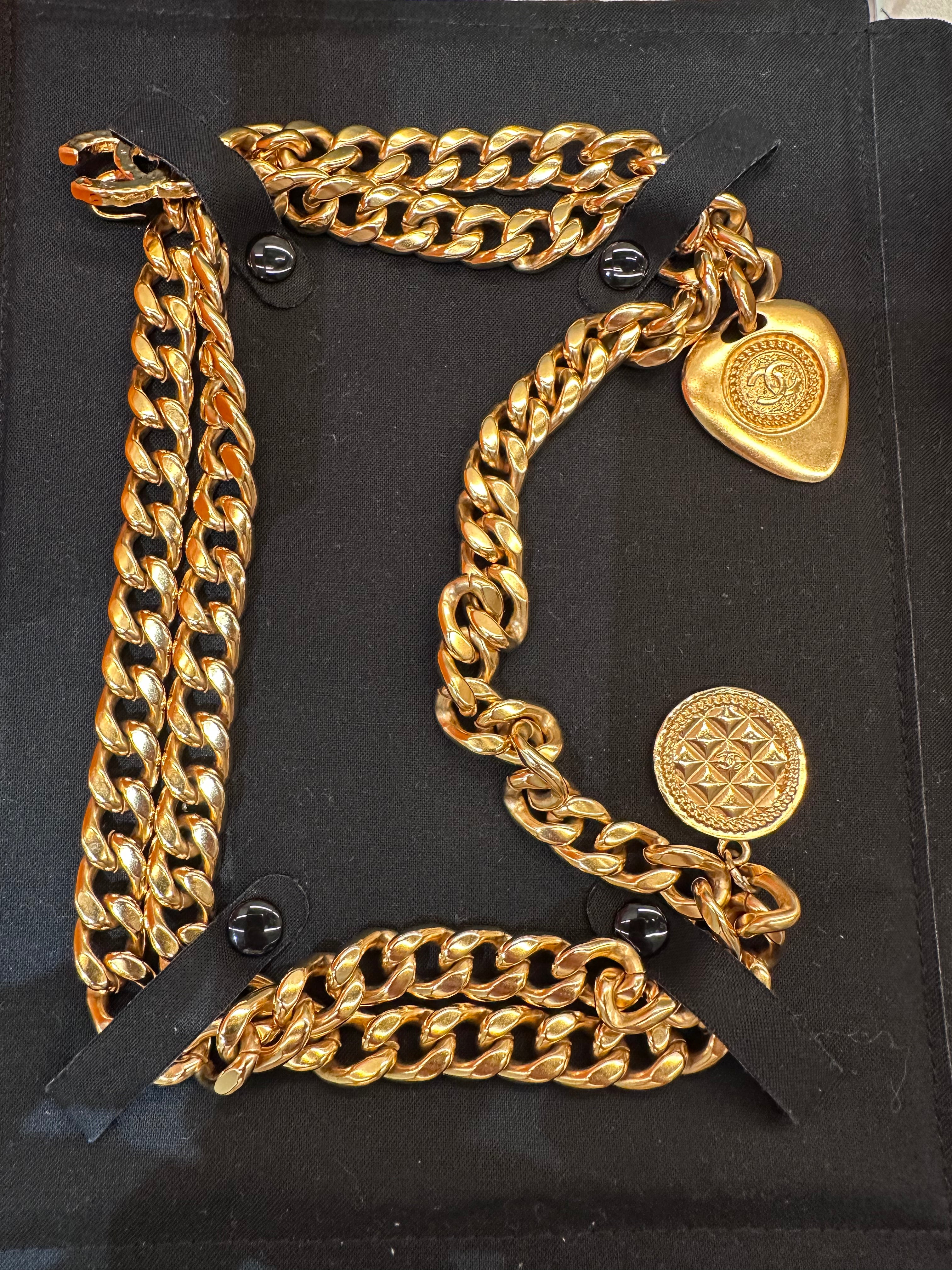 Chanel A20 Gold Chain Belt #M