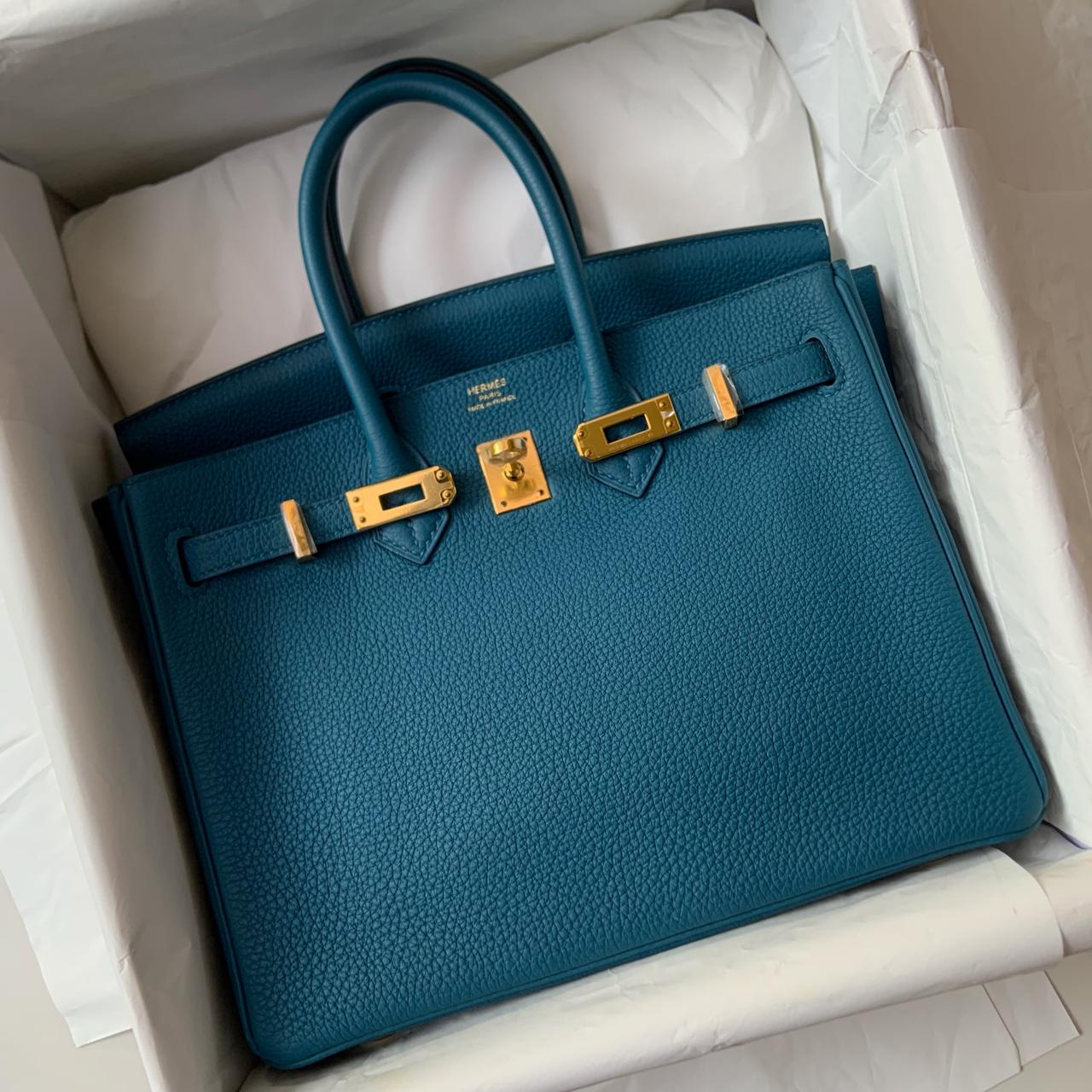 Hermès Birkin 25 Blue Cobalt Togo GHW #X SYC1107