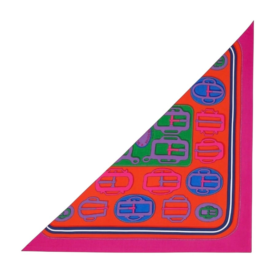 Hermes Silk Large Triangle Scarf- In Box