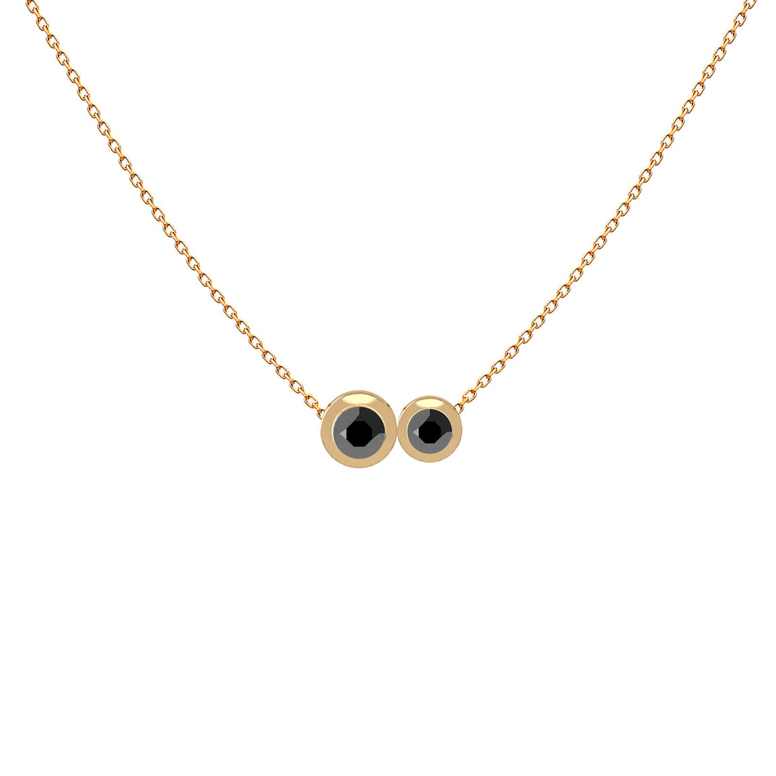 Black Diamonds Necklace - YG DXBS5648