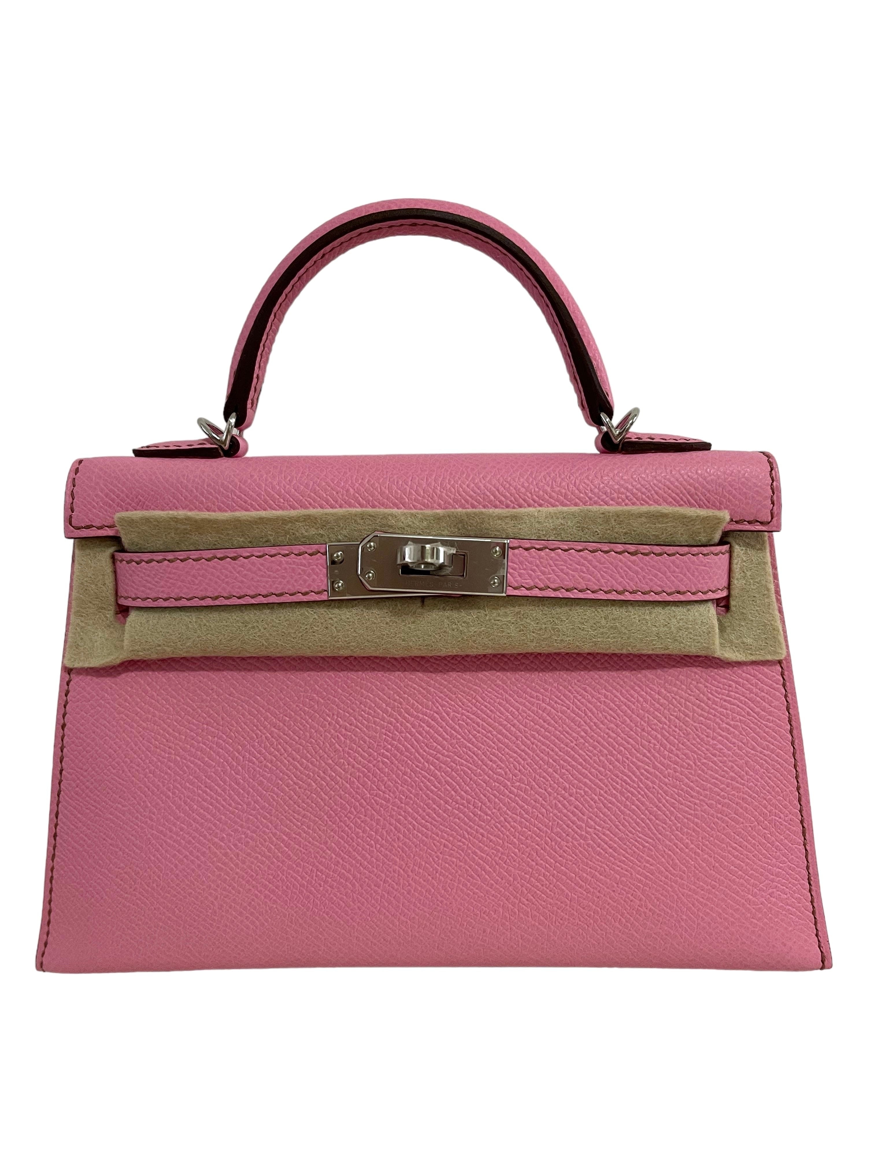 Hermes Kelly 20 Bubblegum Epsom PHW #B SKCB-137667