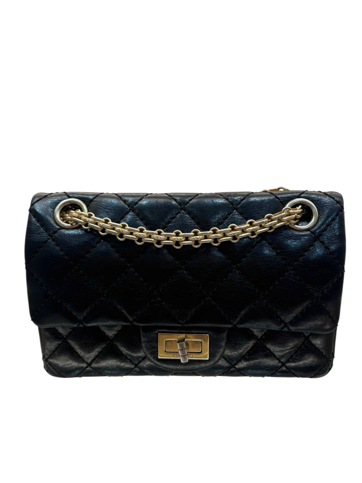 Chanel Mini Black Re-issue Bag with Gold Hardware