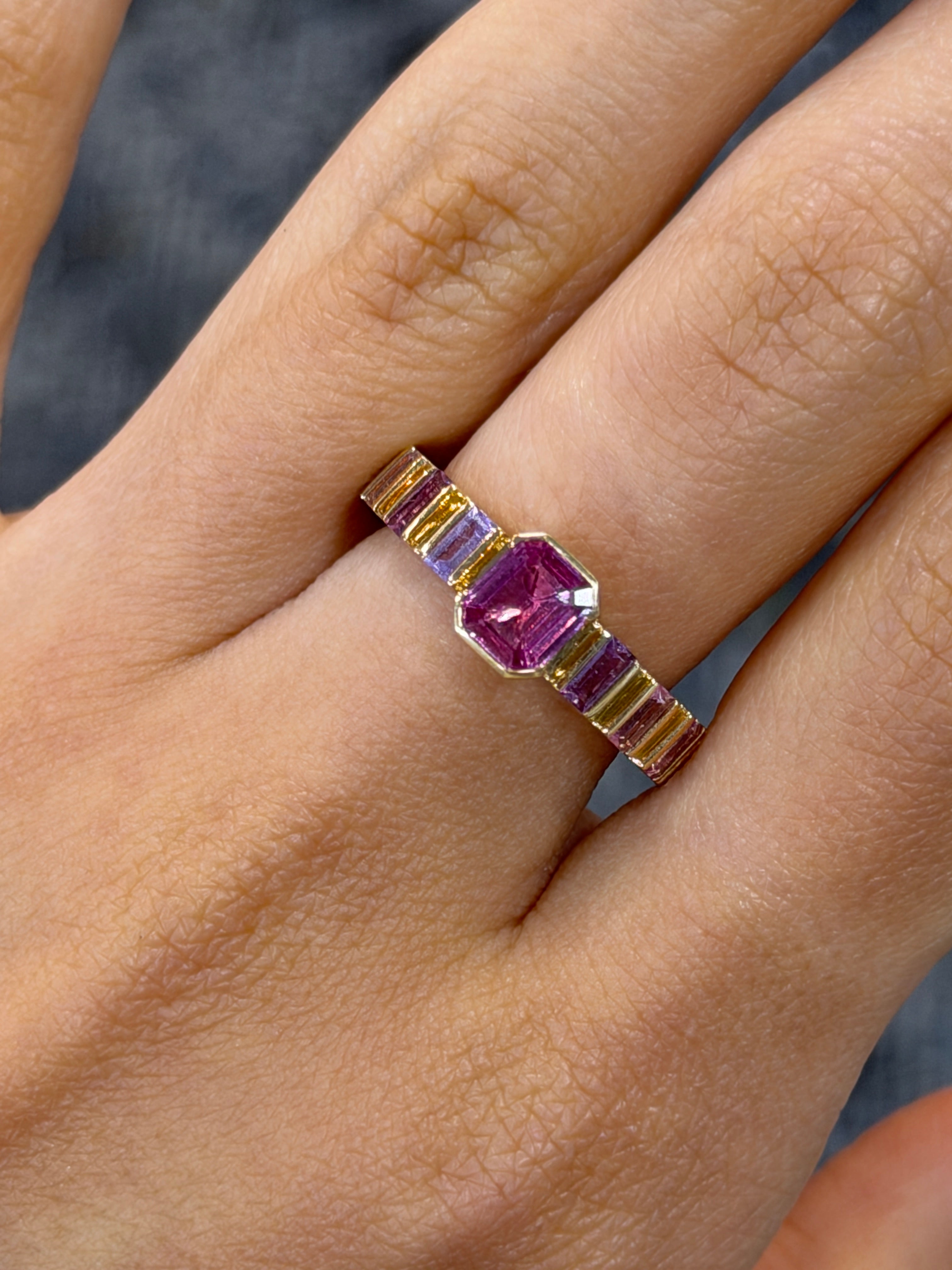 SEN BY SANDY PINK SAPPHIRE RING YG AVCHK484