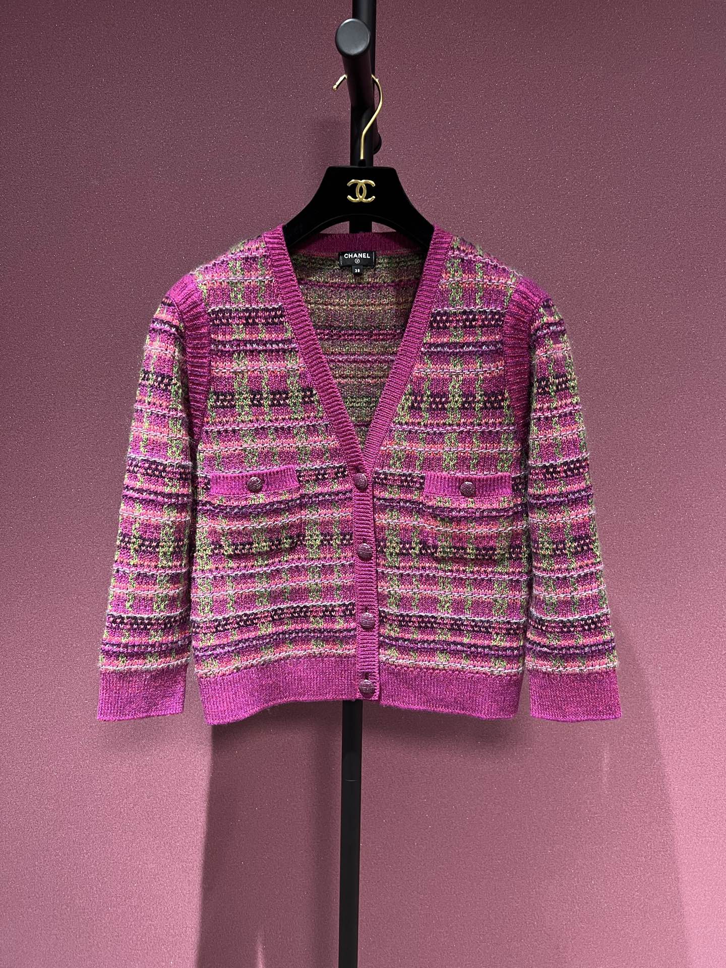 CHANEL 2018 HAMBURG CARDIGAN 38 FT102233
