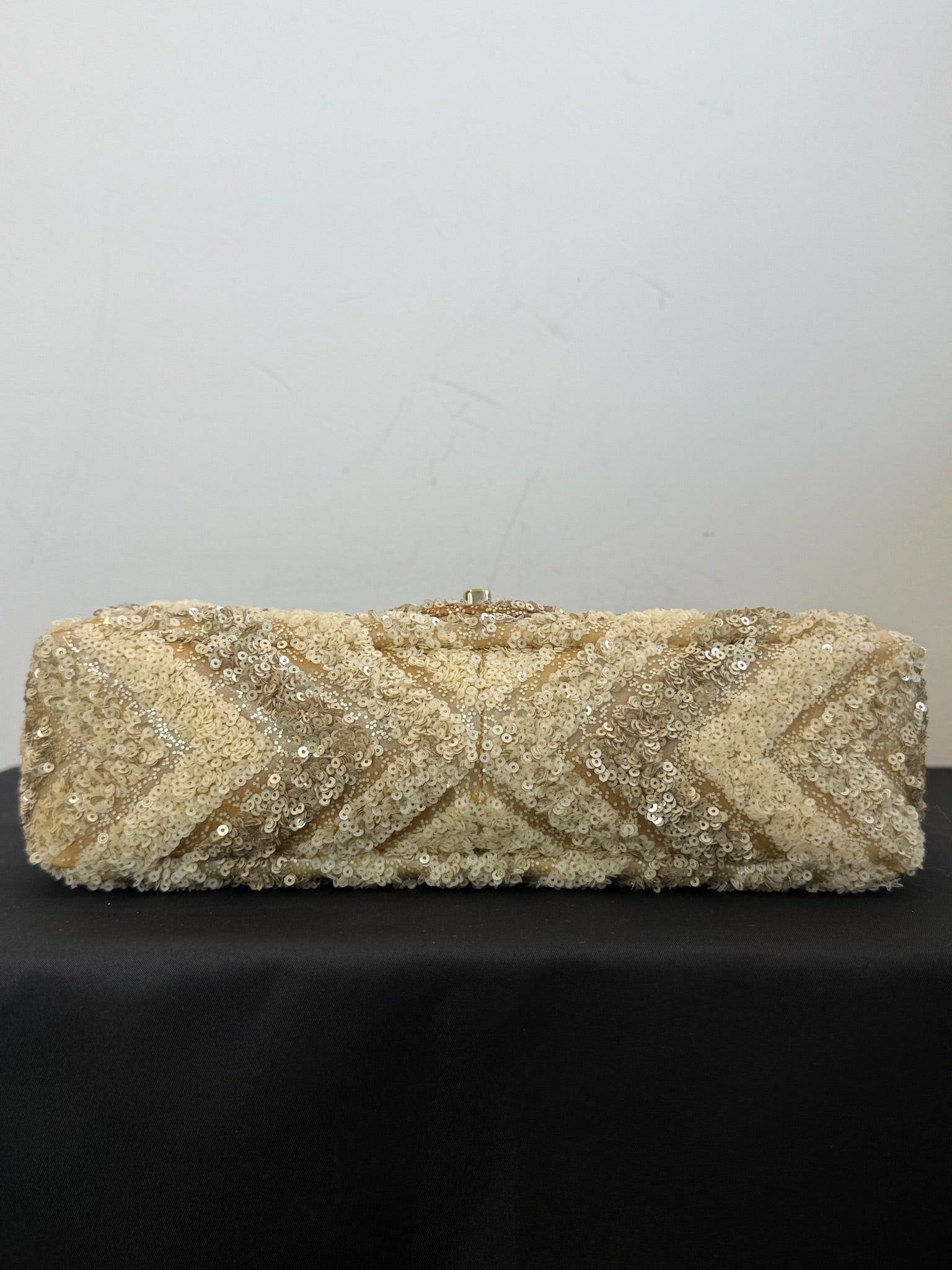 Chanel Medium Classic Flap Bag Gold Sequin