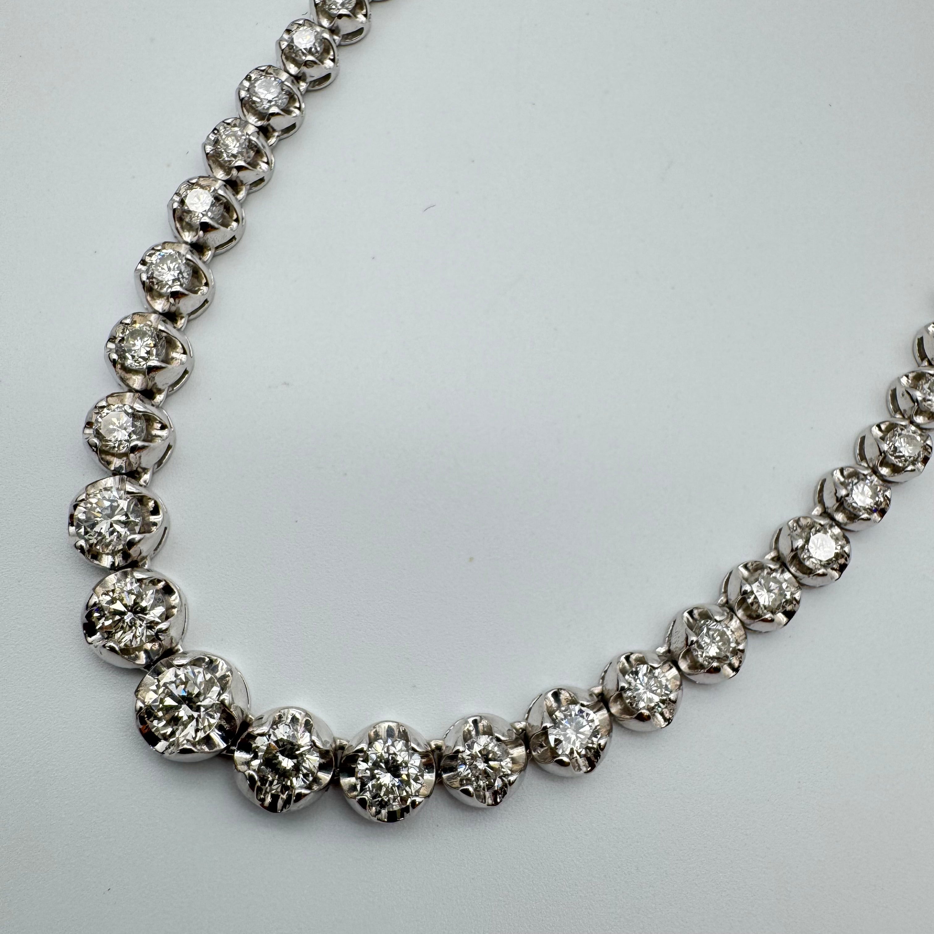 Pt850 Diamond Necklace D10.01 59338