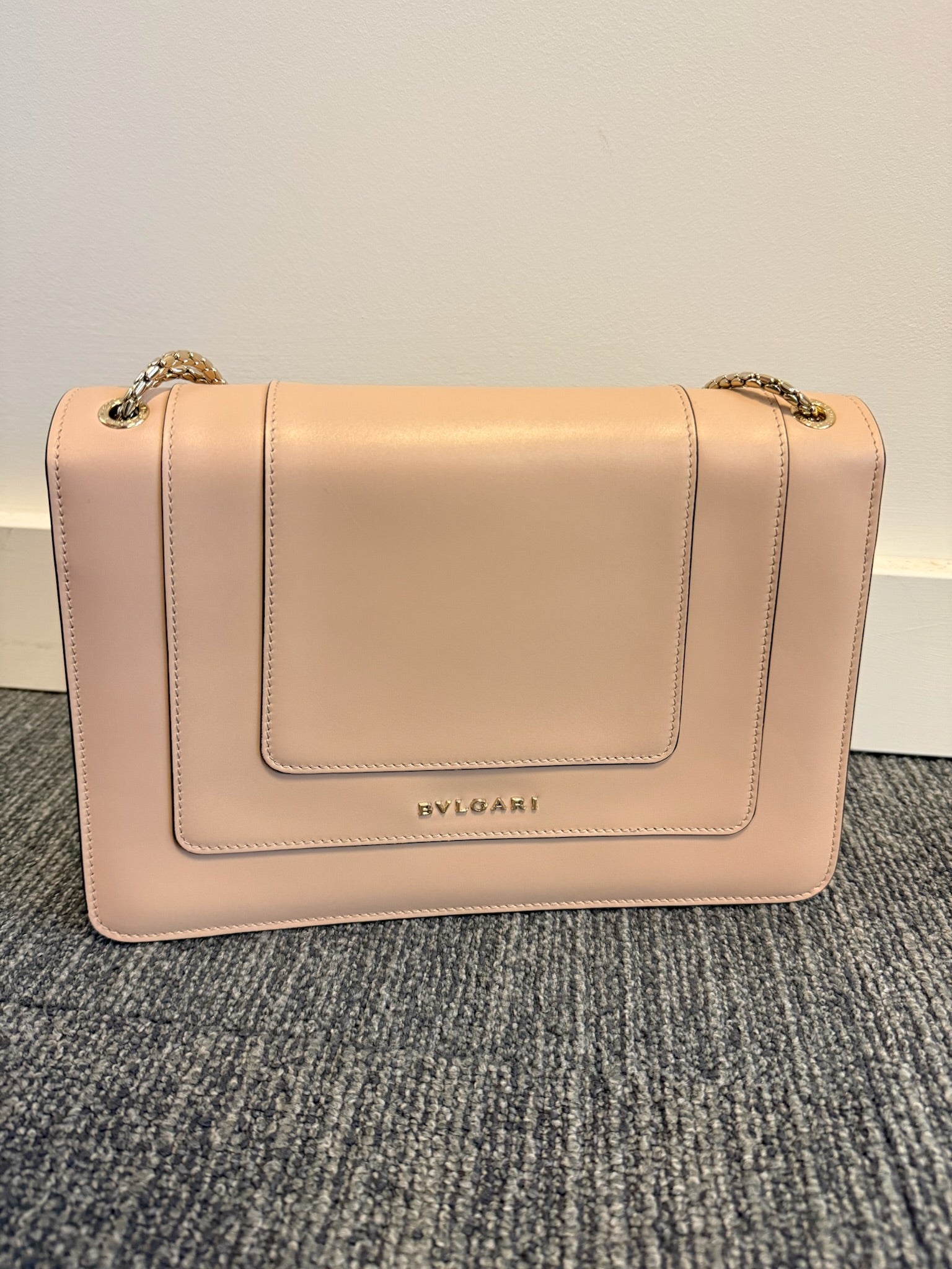 Bulgari Pink Top Handle Chain Bag - New