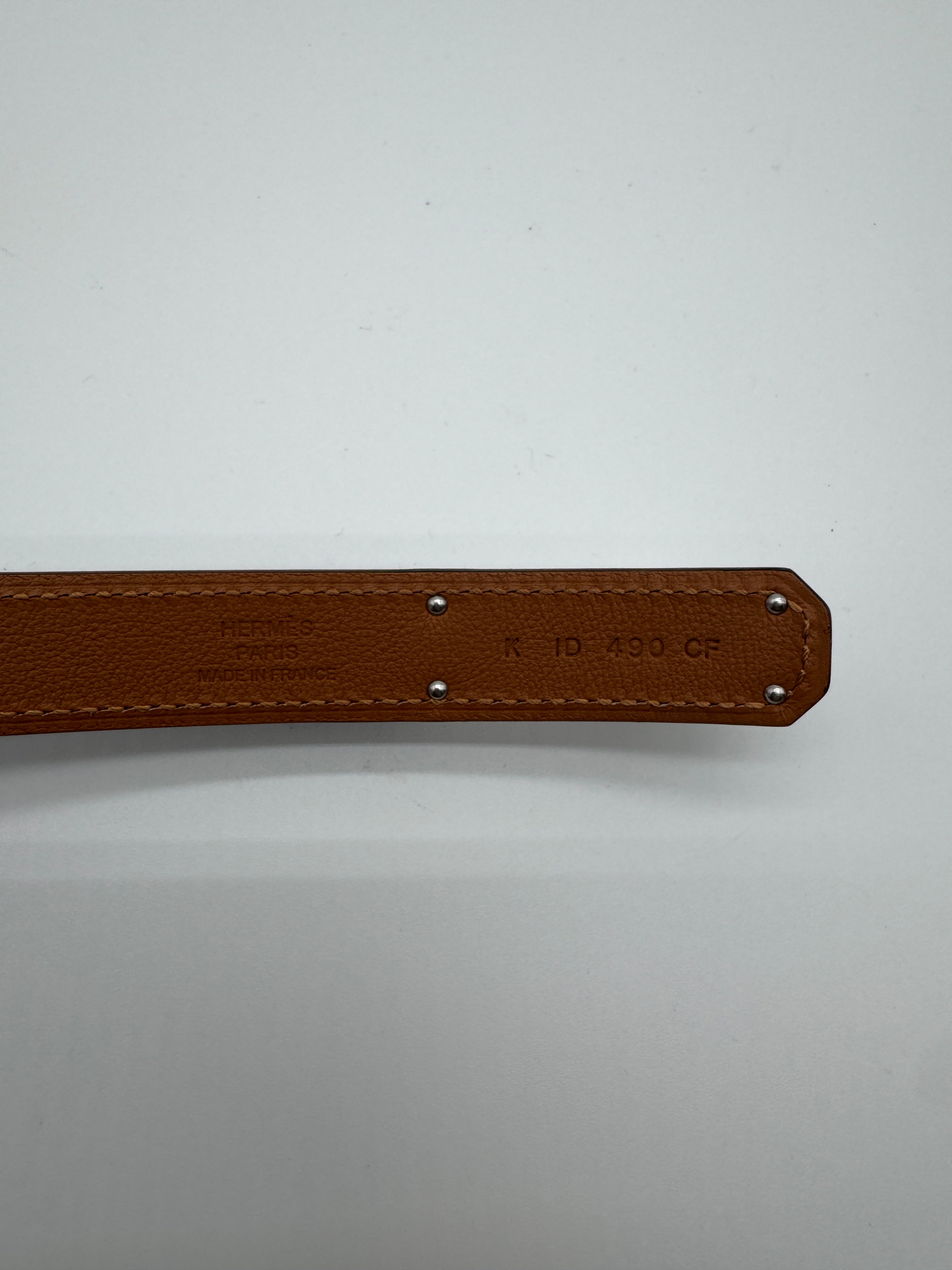 Hermès Kelly Splas'H 18 Belt Black Box Leather Palladium Hardware