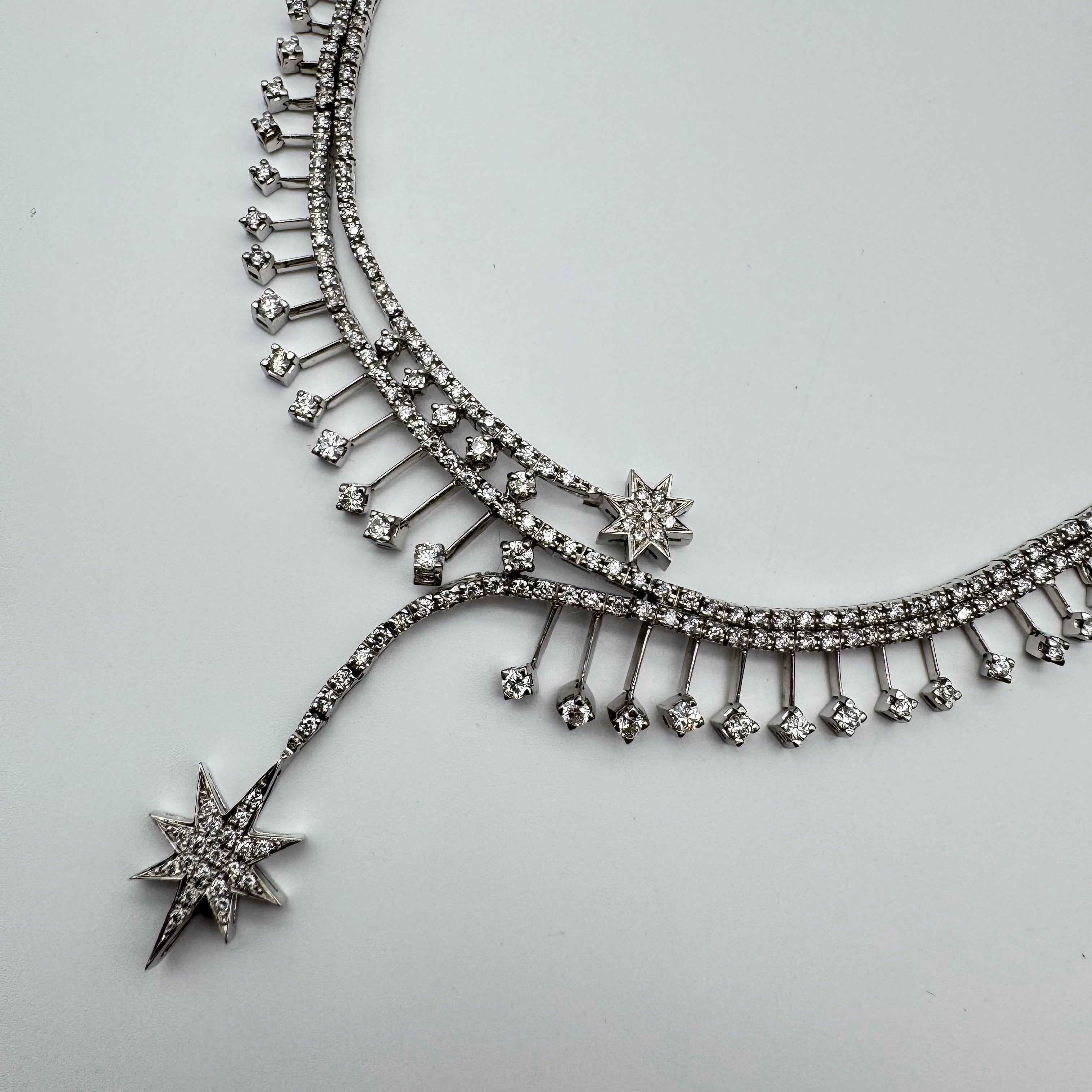 750 Diamond Necklace D 4.68 Certificate 56889