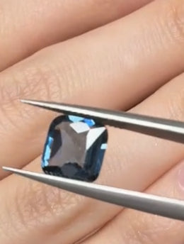 1.84ct Metallic Blue Spinel Square Cushion DXBCS1507
