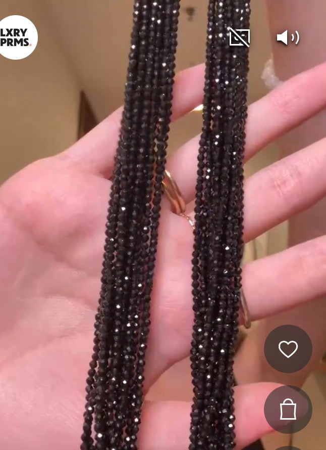 “Black Panther” Spinel Necklace DXBCS4504