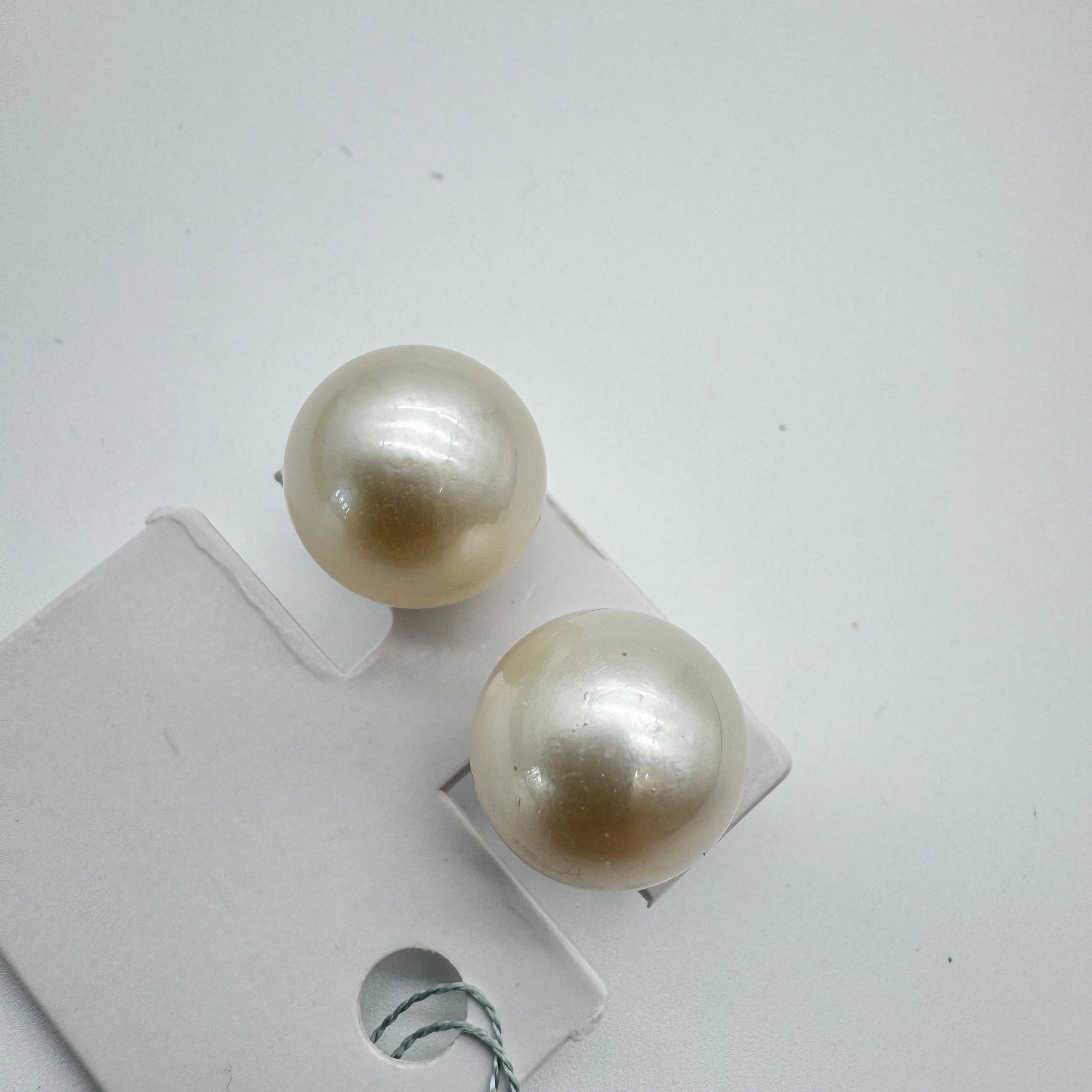 Pt900 South Sea Pearl Earrings 54769