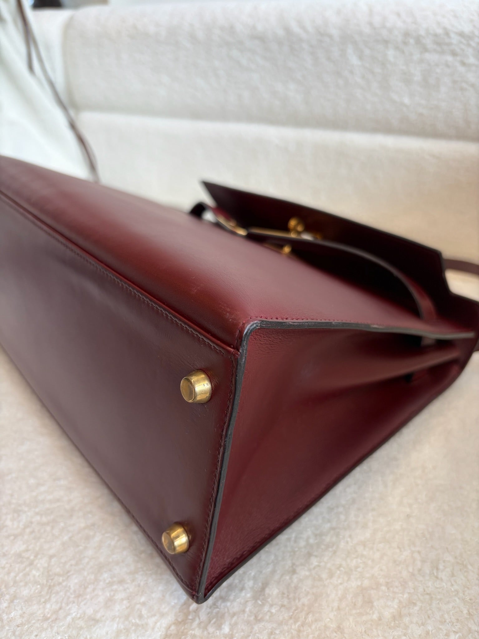 Hermès Kelly 32 Bordeaux GHW-