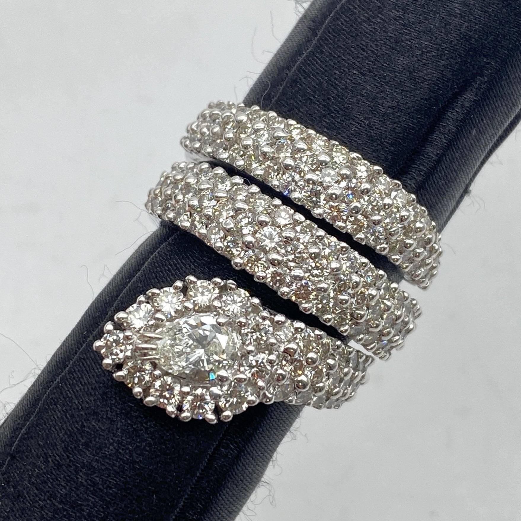 K18WG Diamond Ring D0.47 Certificate US7 58720