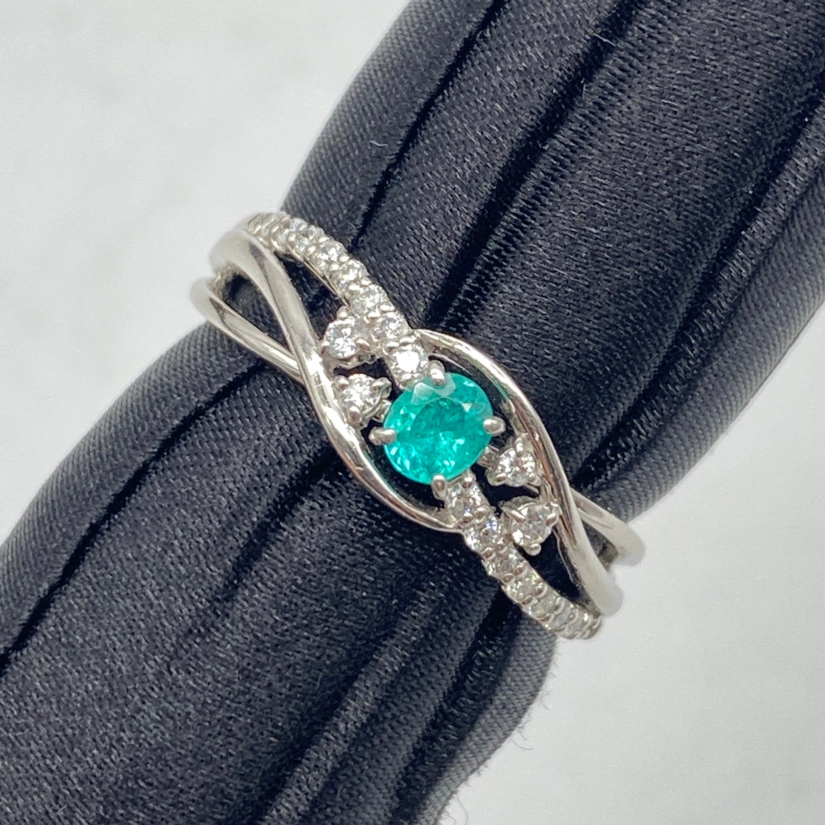 Pt900 Paraiba Ring PRT0.18 GIA US6 58299