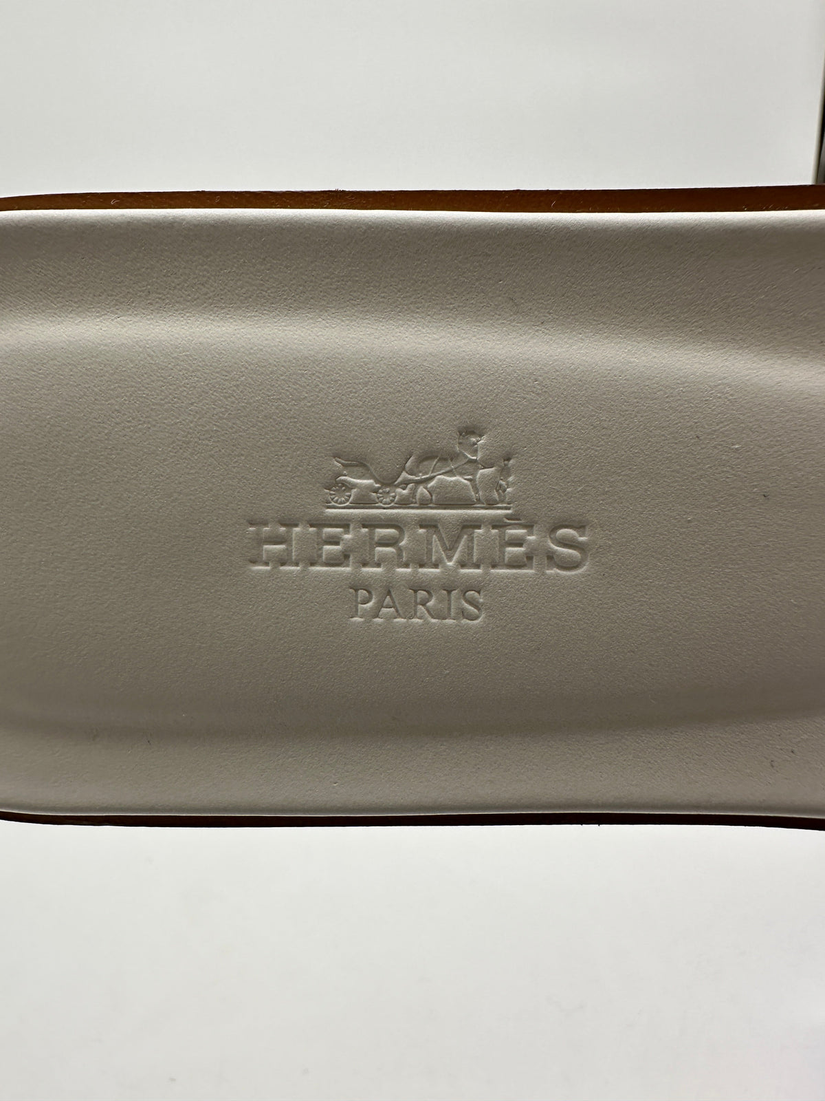 Hermès Oran Sandal Veau Box Blanc