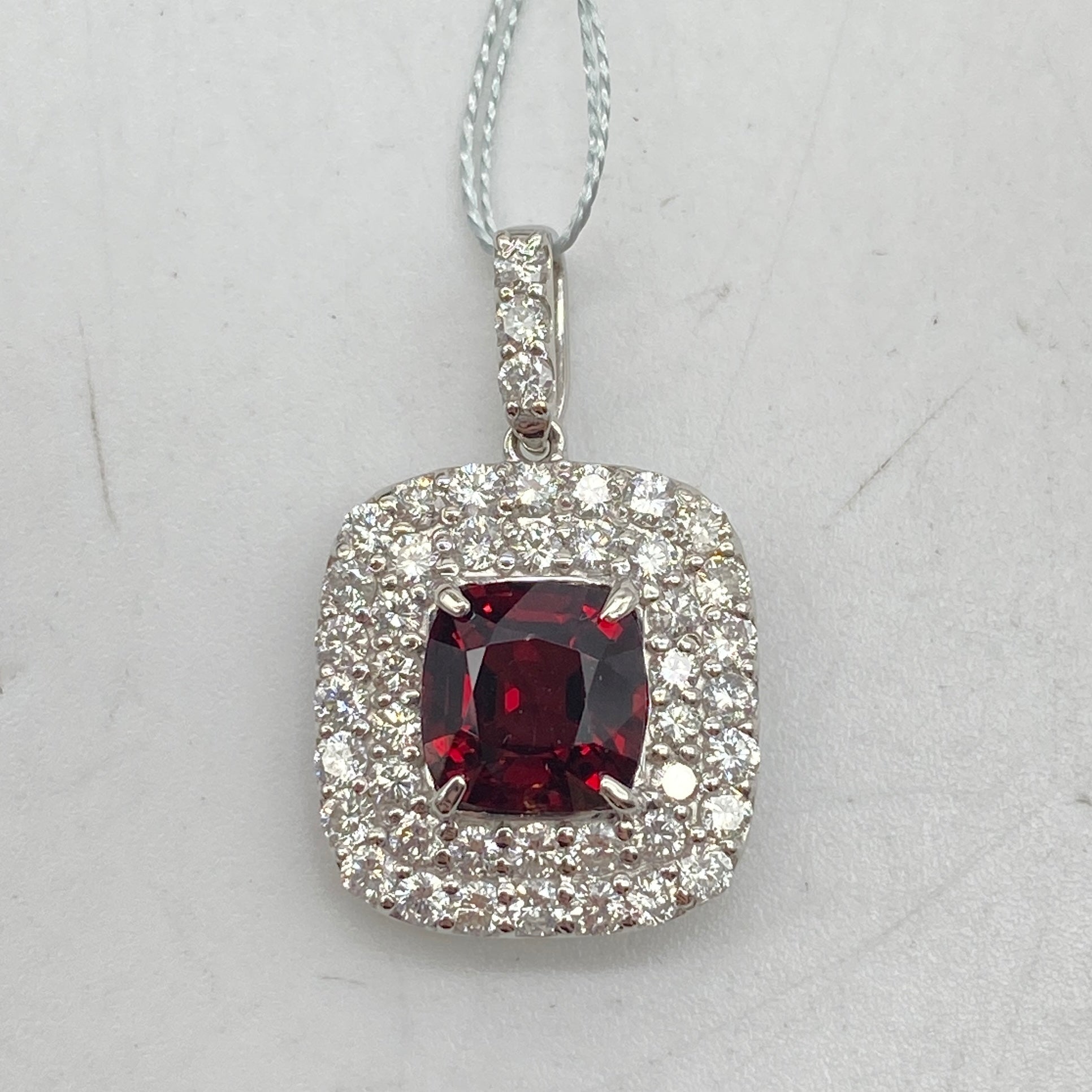 Pt950 Red Spinel Pen Top (No Heat) Burma RSP2.21 D1.1 59423