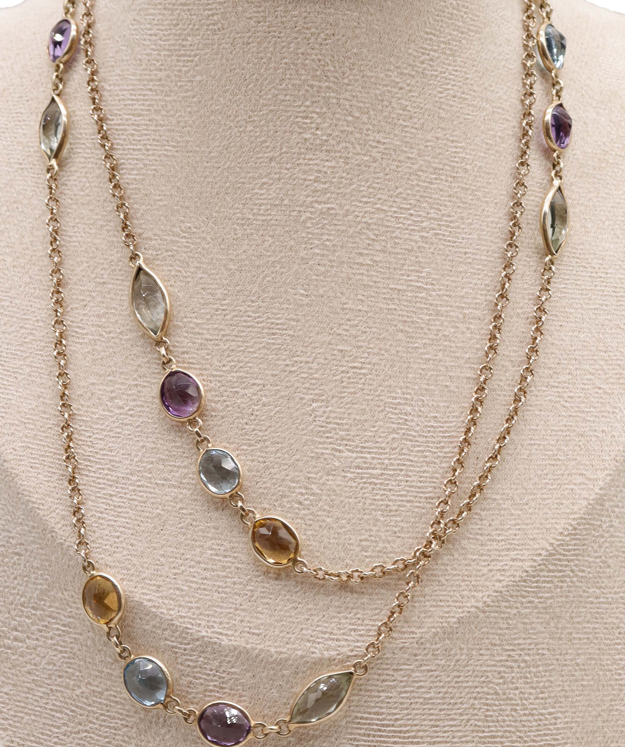 Artisanal Multicolored Stone Satouir in Silver DXBCS2217