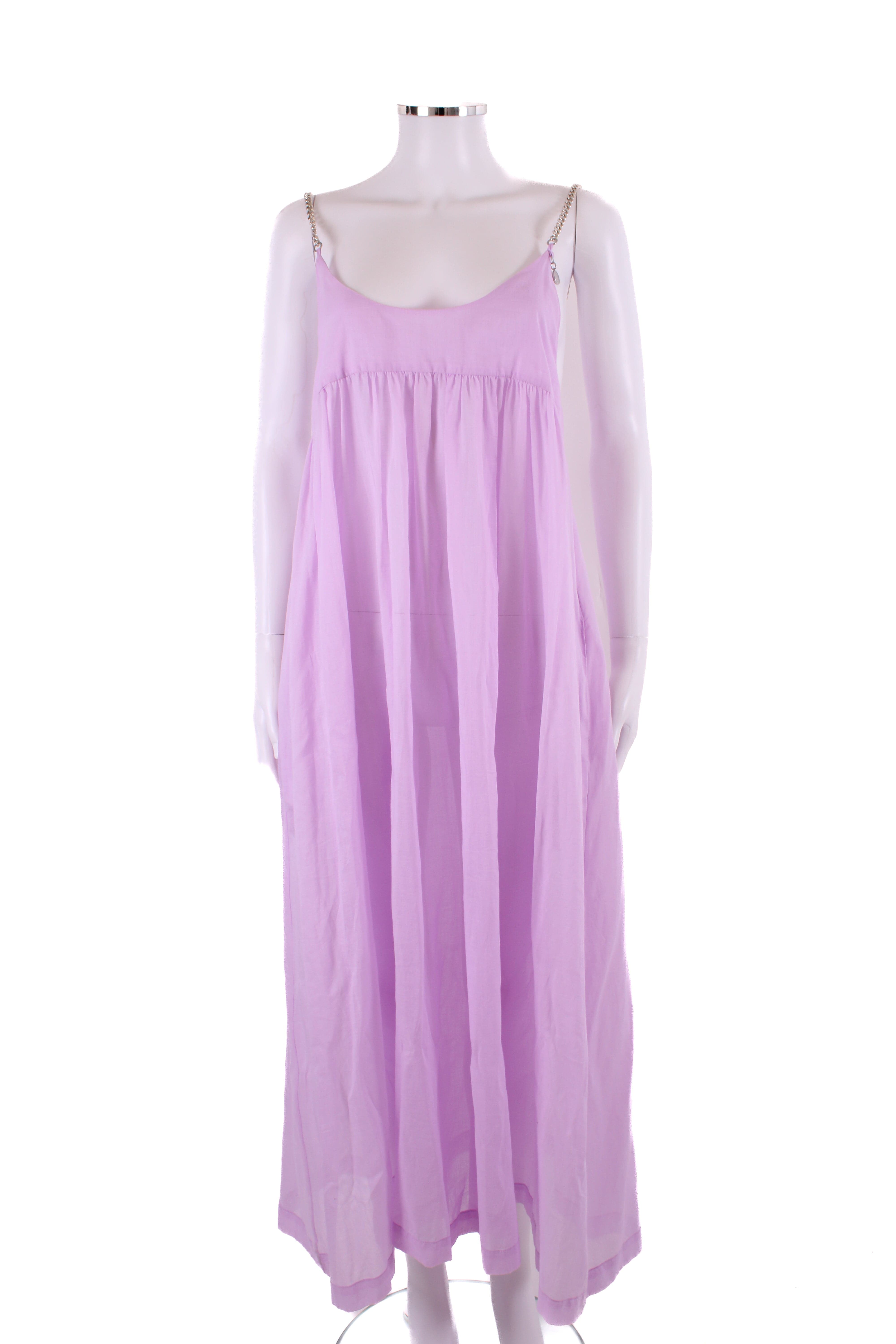 Stella McCartney S/S Falabella Chain Strap Dress Lilac S – Luxury Promise