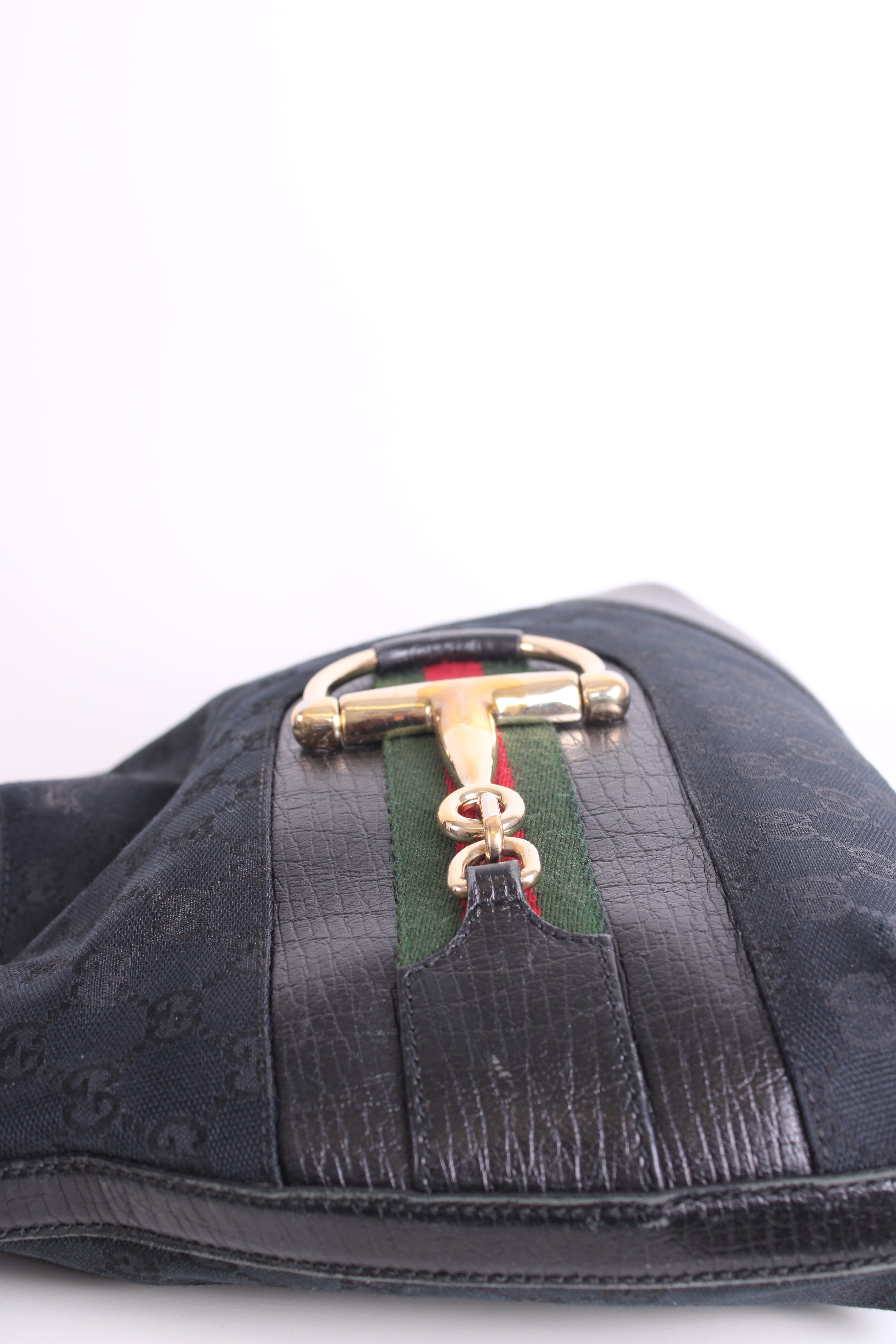 Gucci Gucci GG Horesbit Hasler Hobo Bag Black