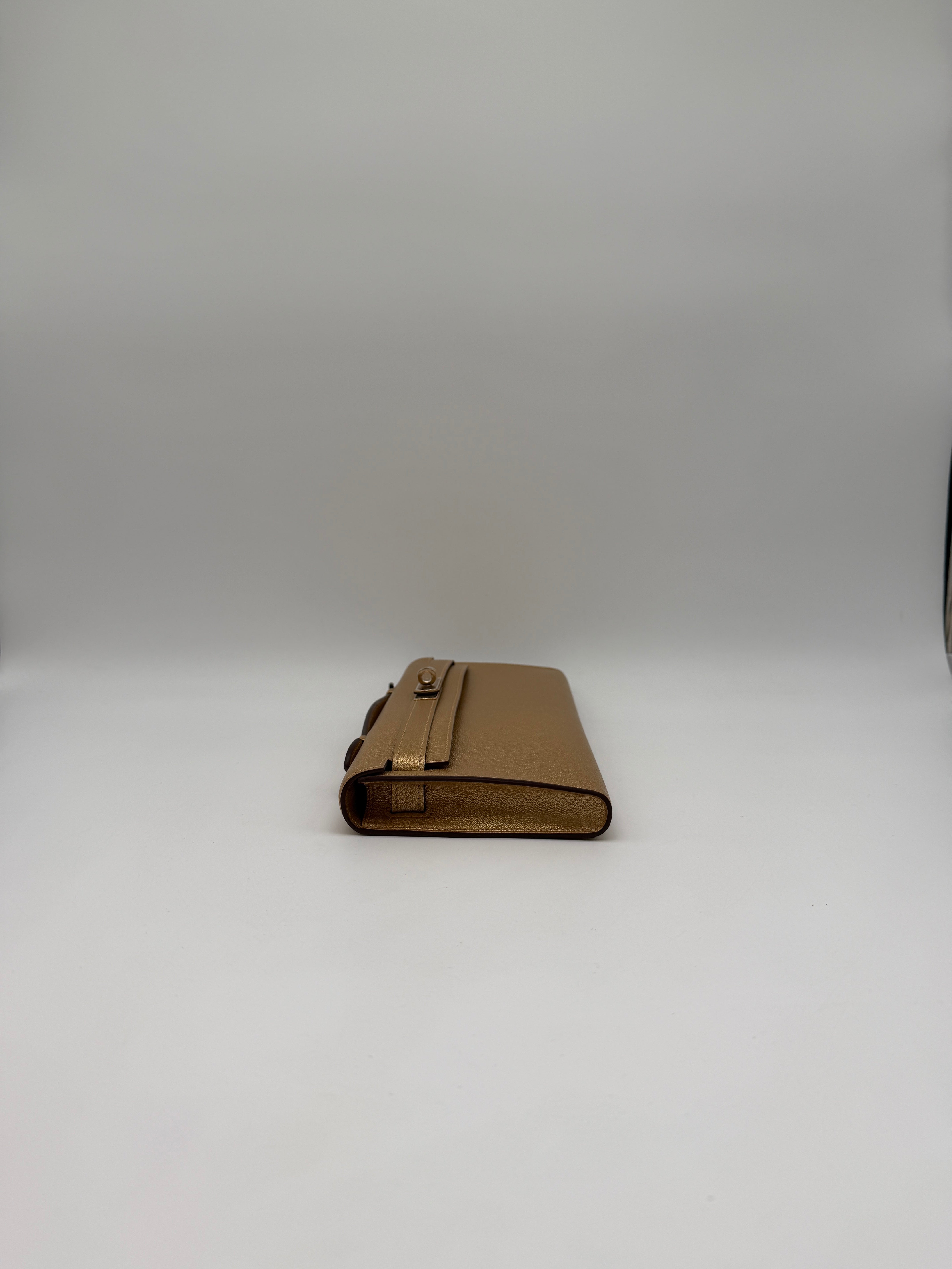 Hermès Kelly Cut Chamkilight Dore Chevre Permabrass Hardware