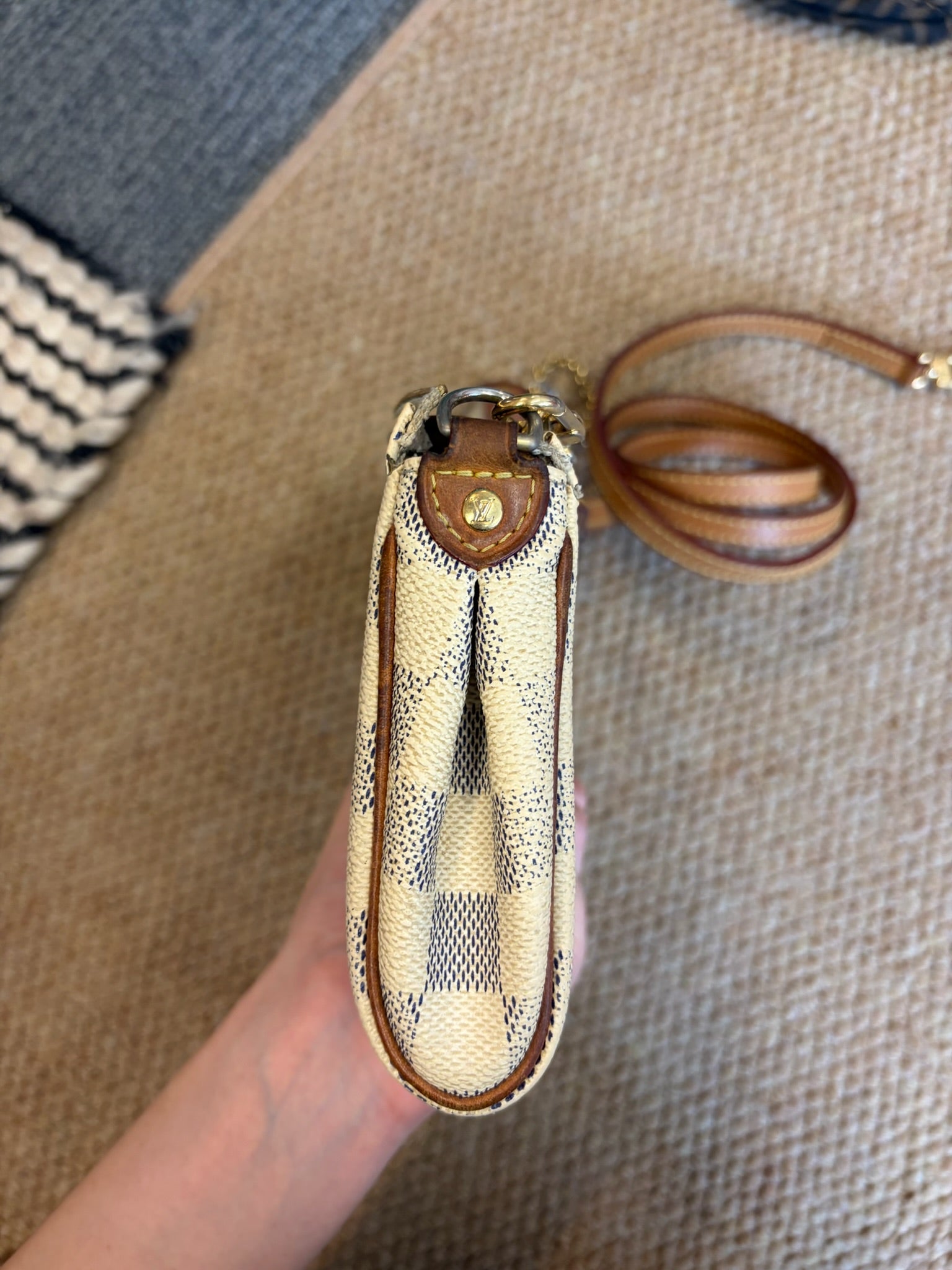 Louis Vuitton Damier Azur Small Handbag