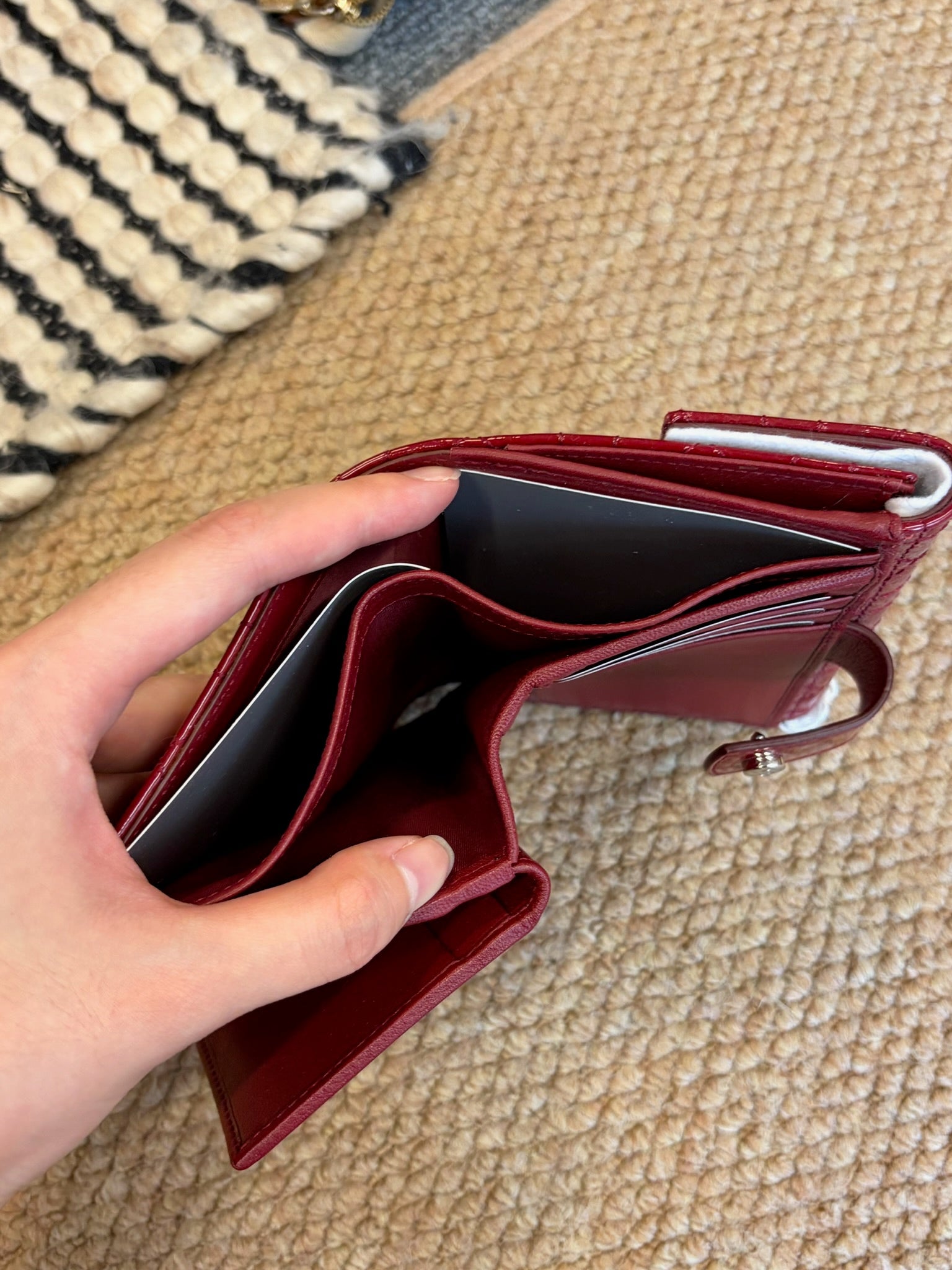 Dior Red Patent Leather Small Bag