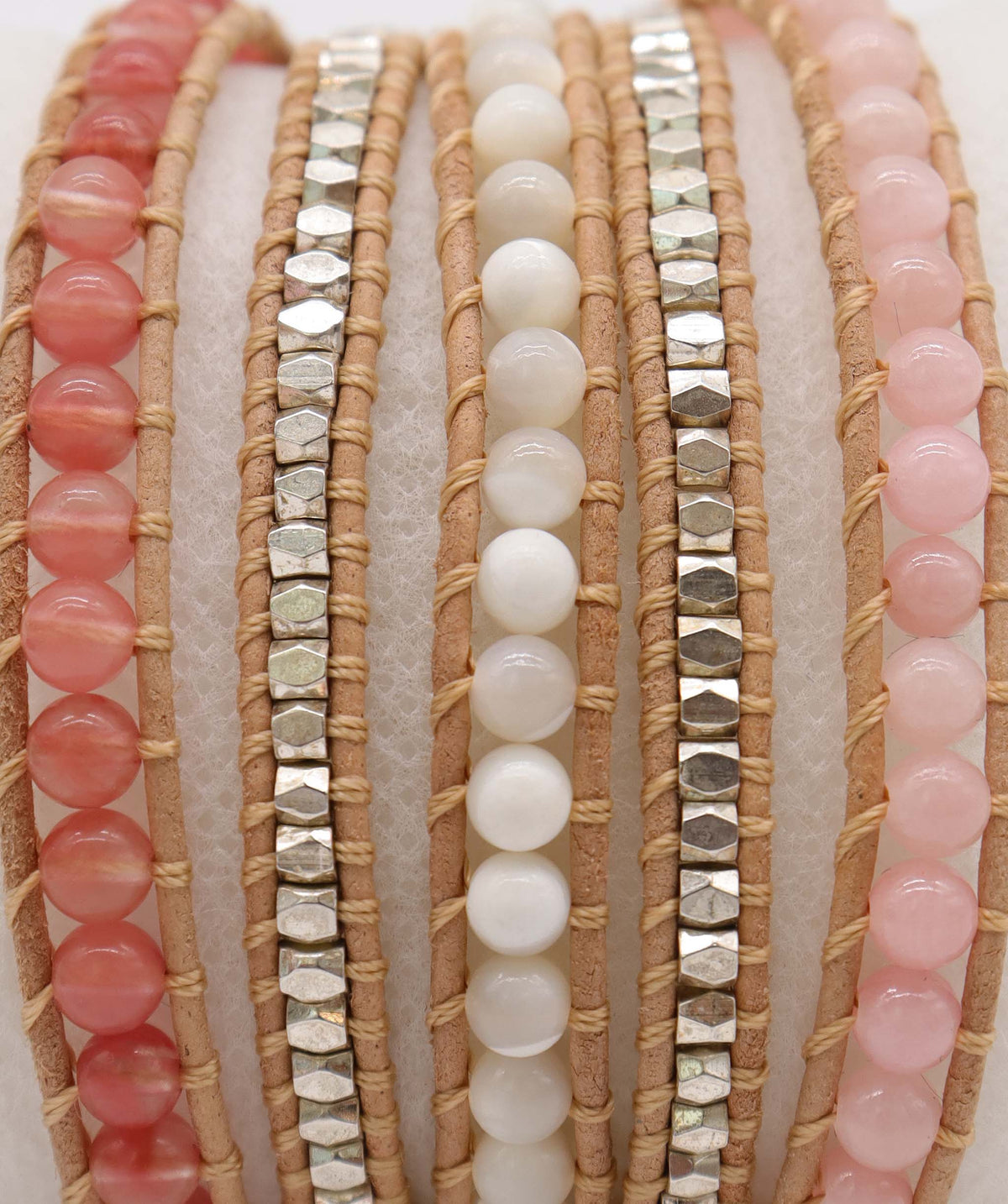 Moonstone rose quartz Bracelet DXBS6637
