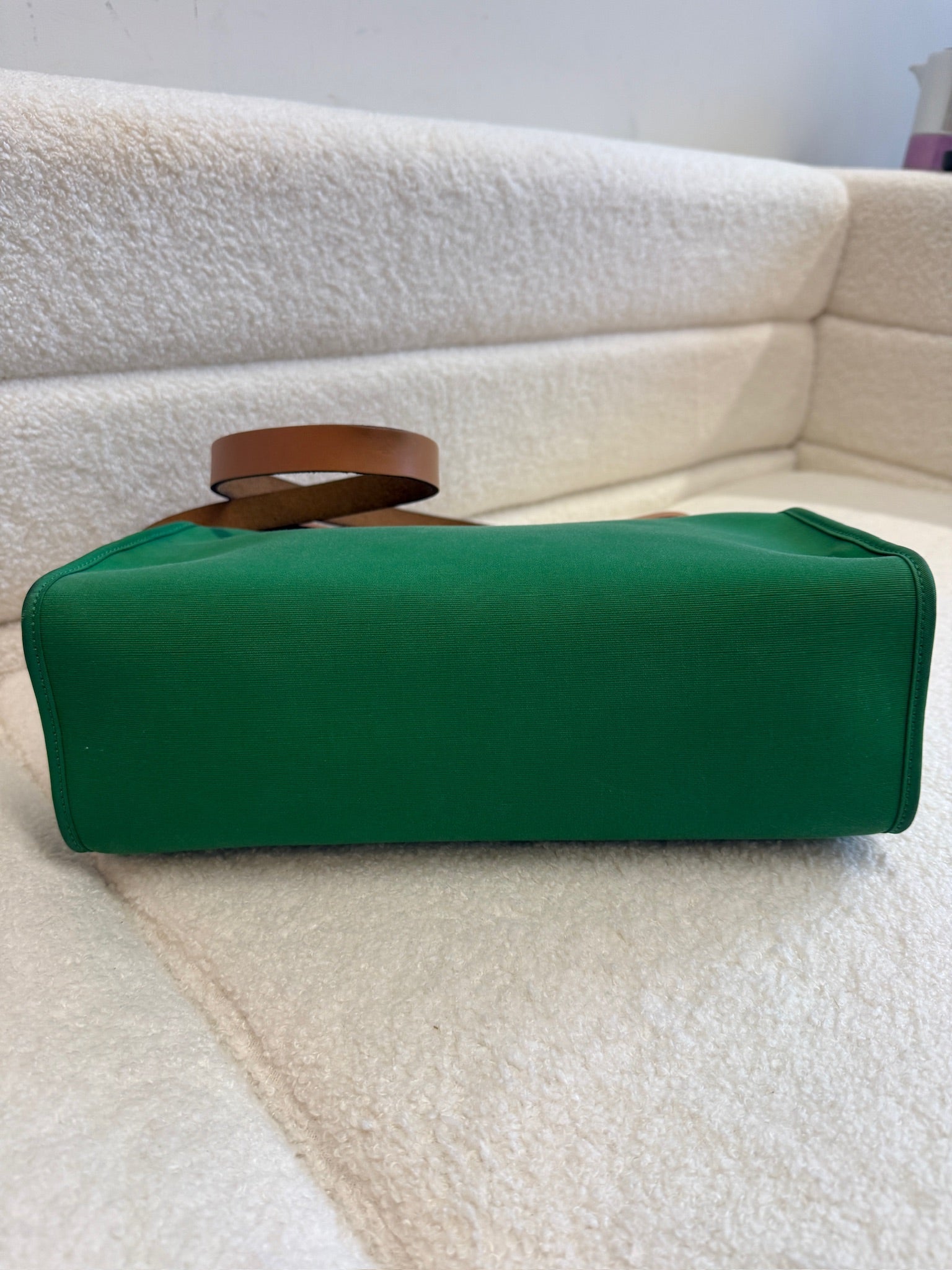 Hermès green herbag31 good condition stamp X