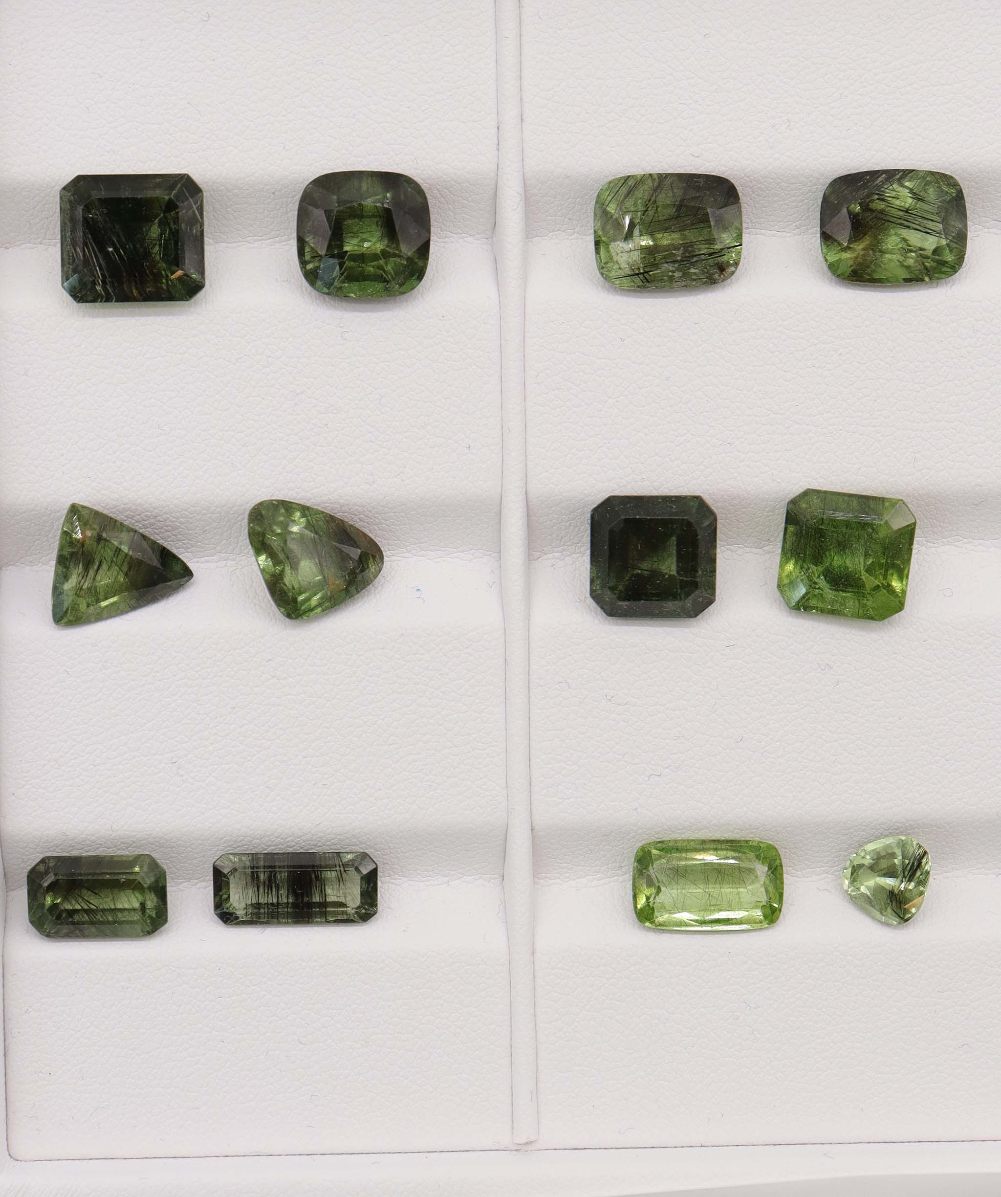 Rutile Peridot Emerald cut DXBCD2133