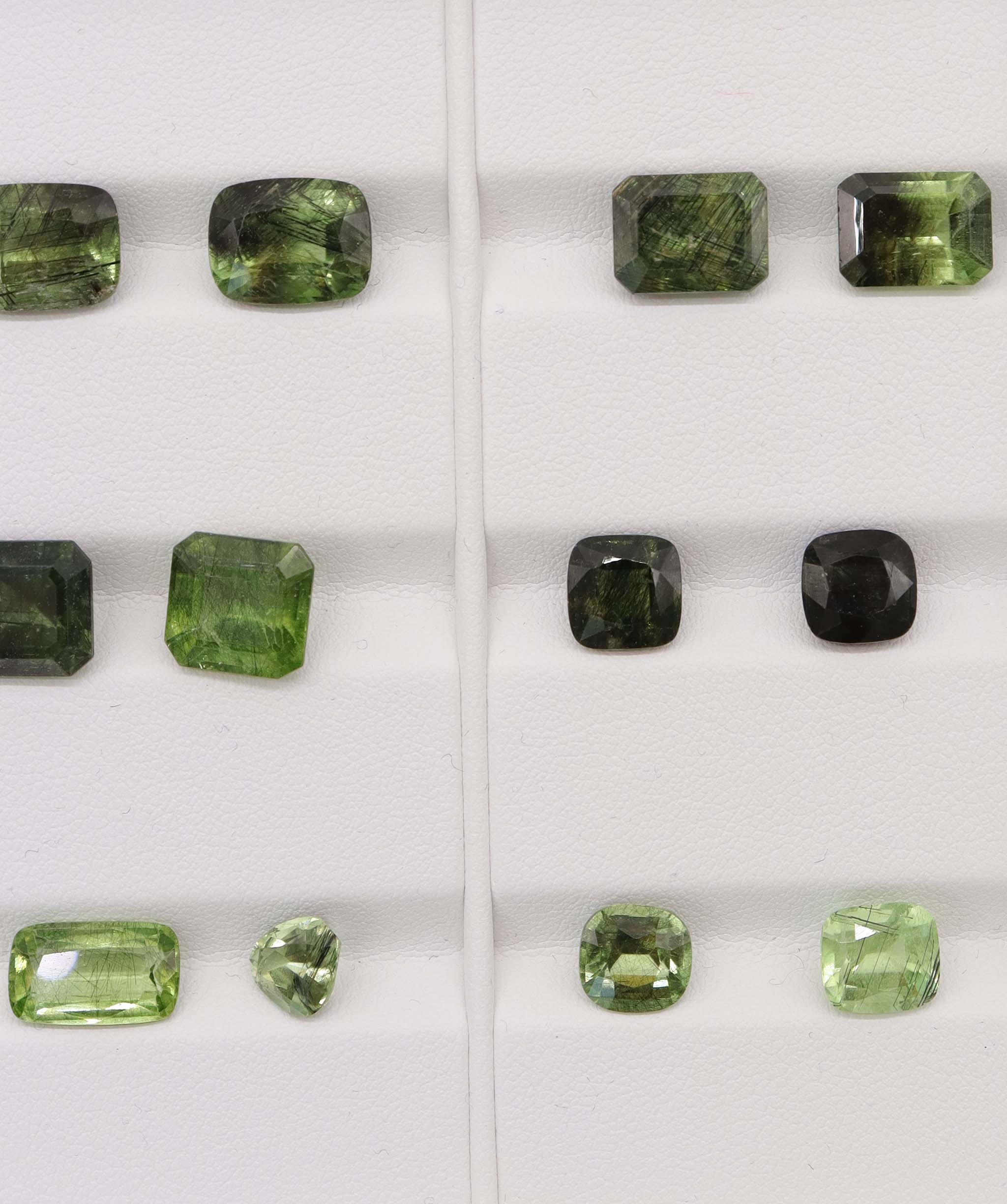 Rutile Peridot Emerald cut DXBCD2133