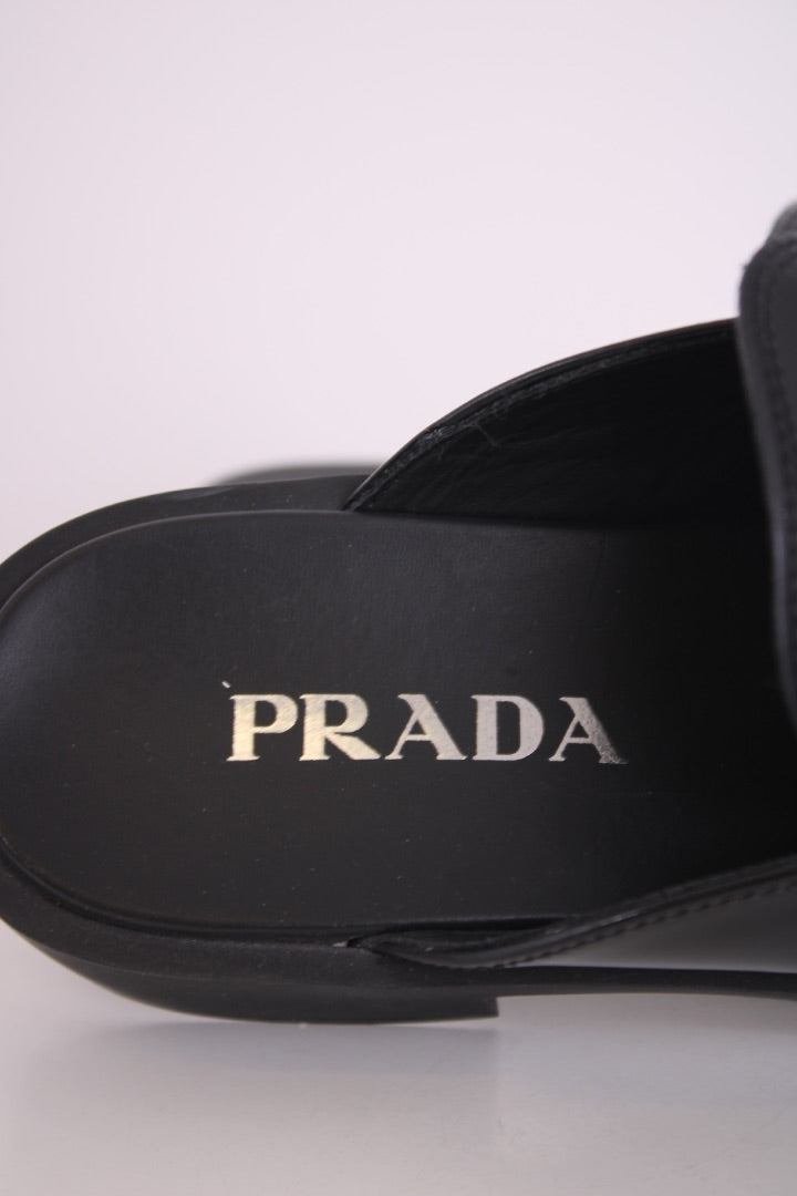 Prada Mule Loafers Black 37