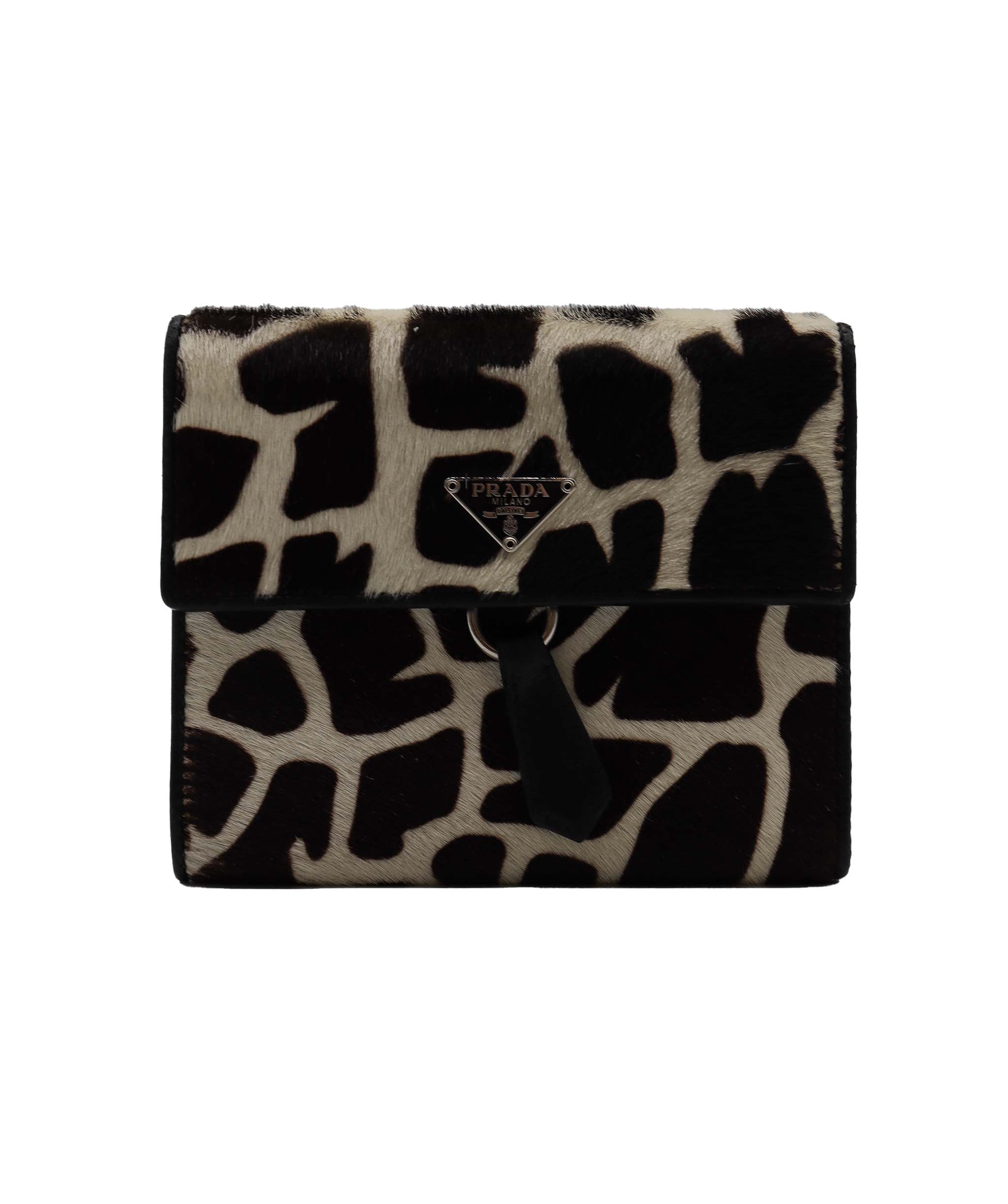 Prada Animal Print Folding Wallet DXBS1956