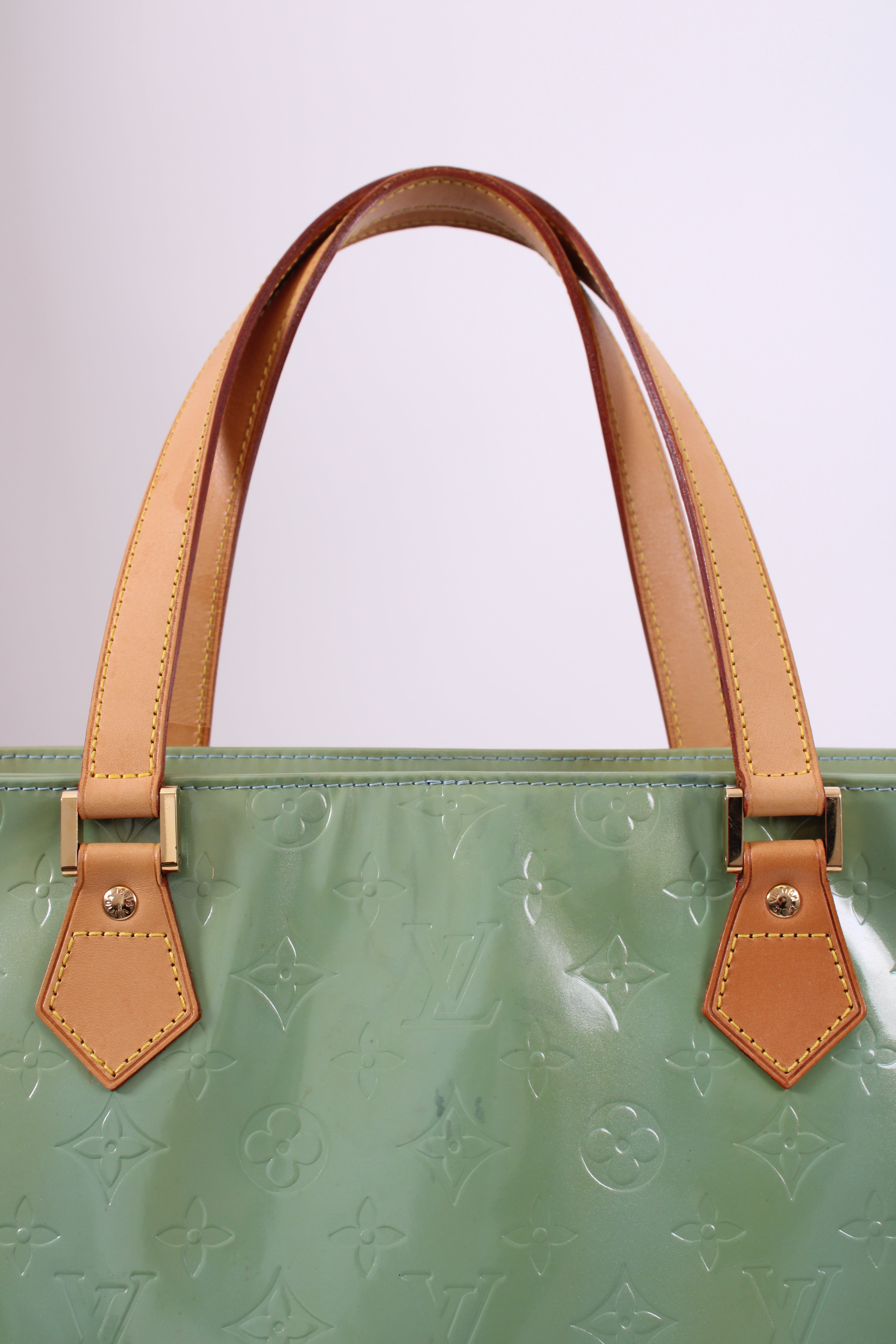 Louis Vuitton Vernis Houston Monogram Handbag Green