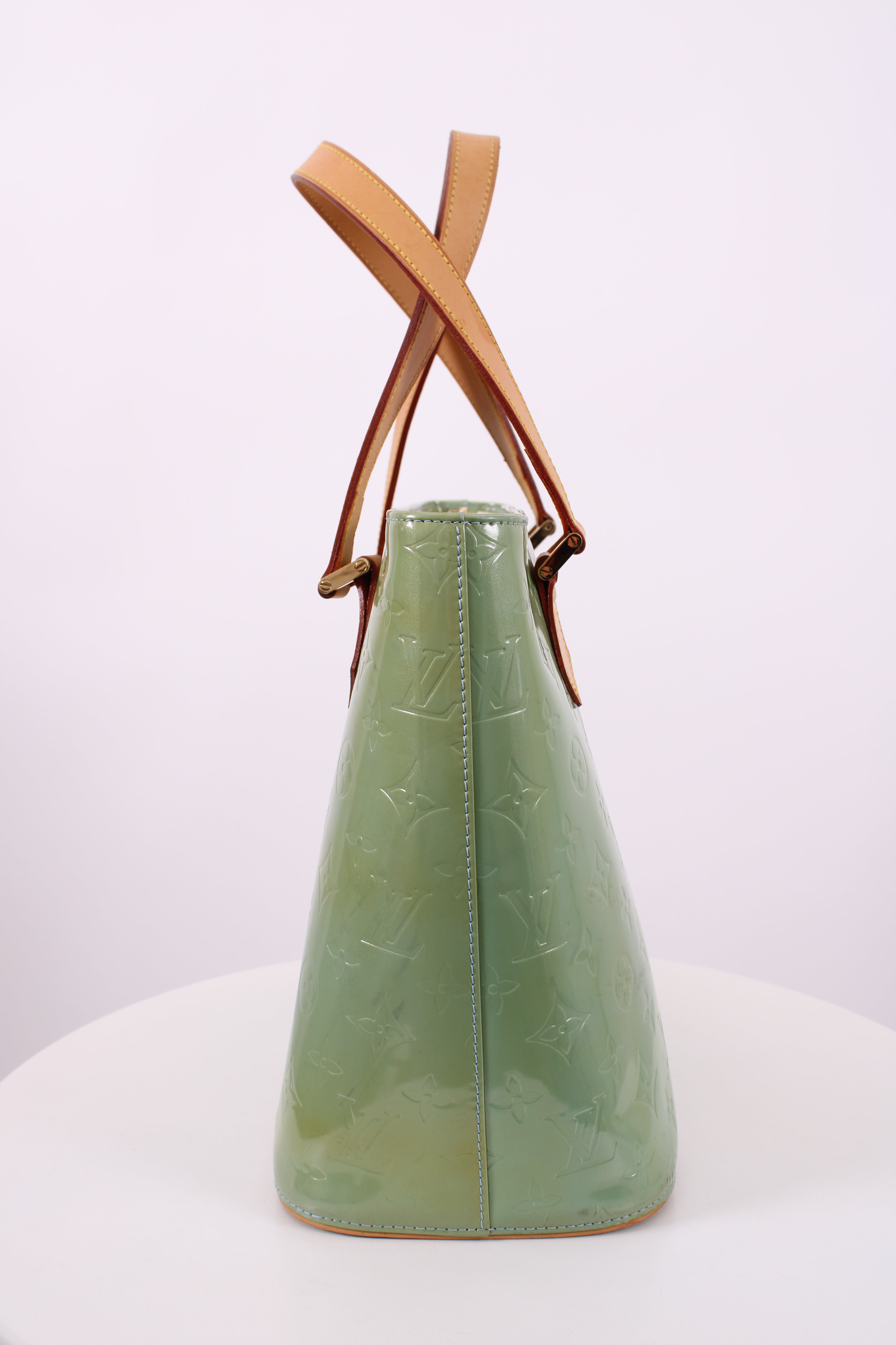 Louis Vuitton Vernis Houston Monogram Handbag Green