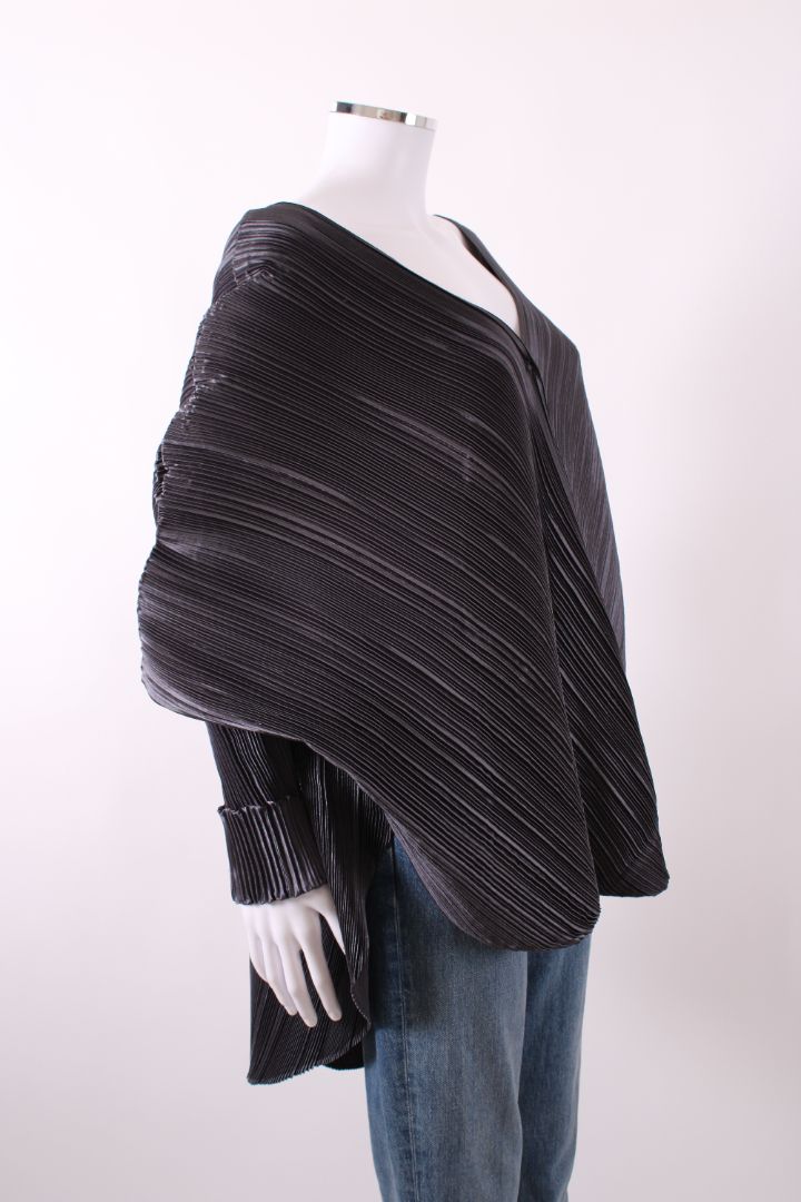 Mashiah S/S Pleated Top Grey M