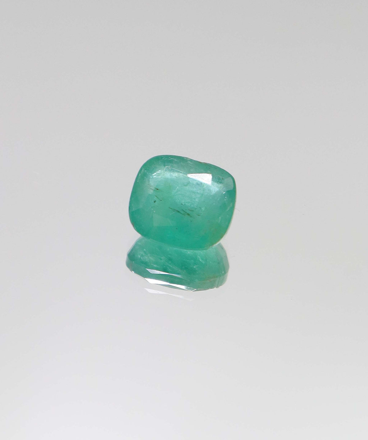 3.45ct Cushion Natural Zambian Emerald DXBCS6381