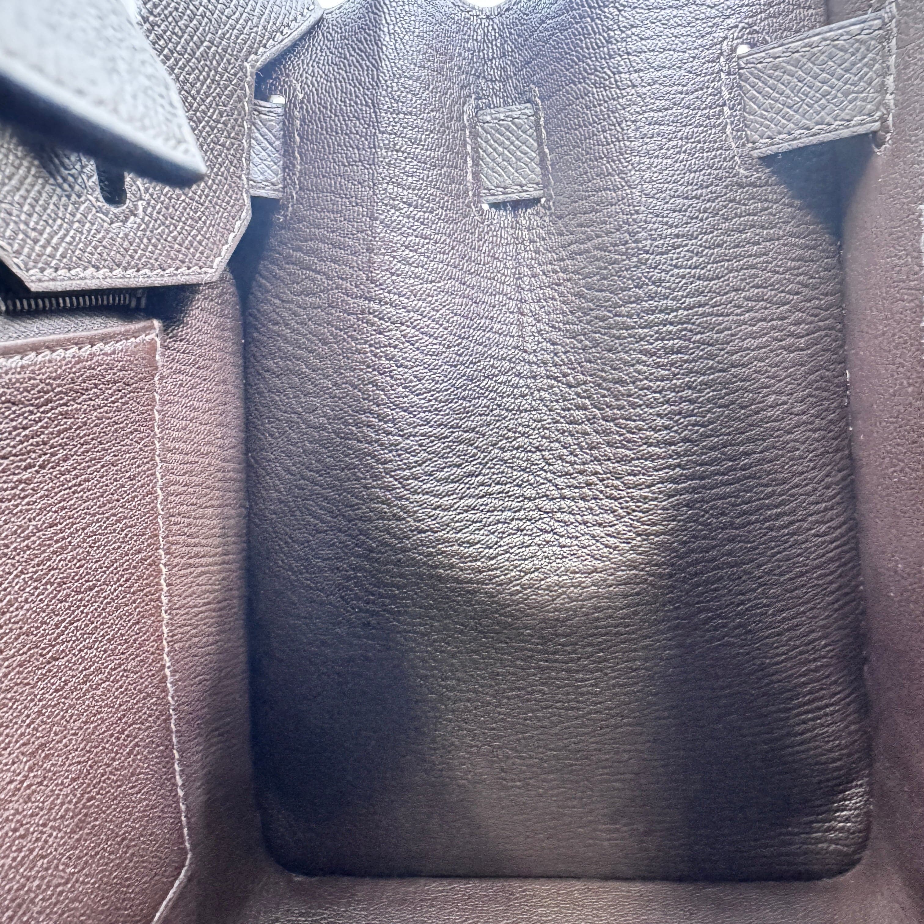 HERMES Birkin30 sellier Ebene Epsom GHW Y B-332541