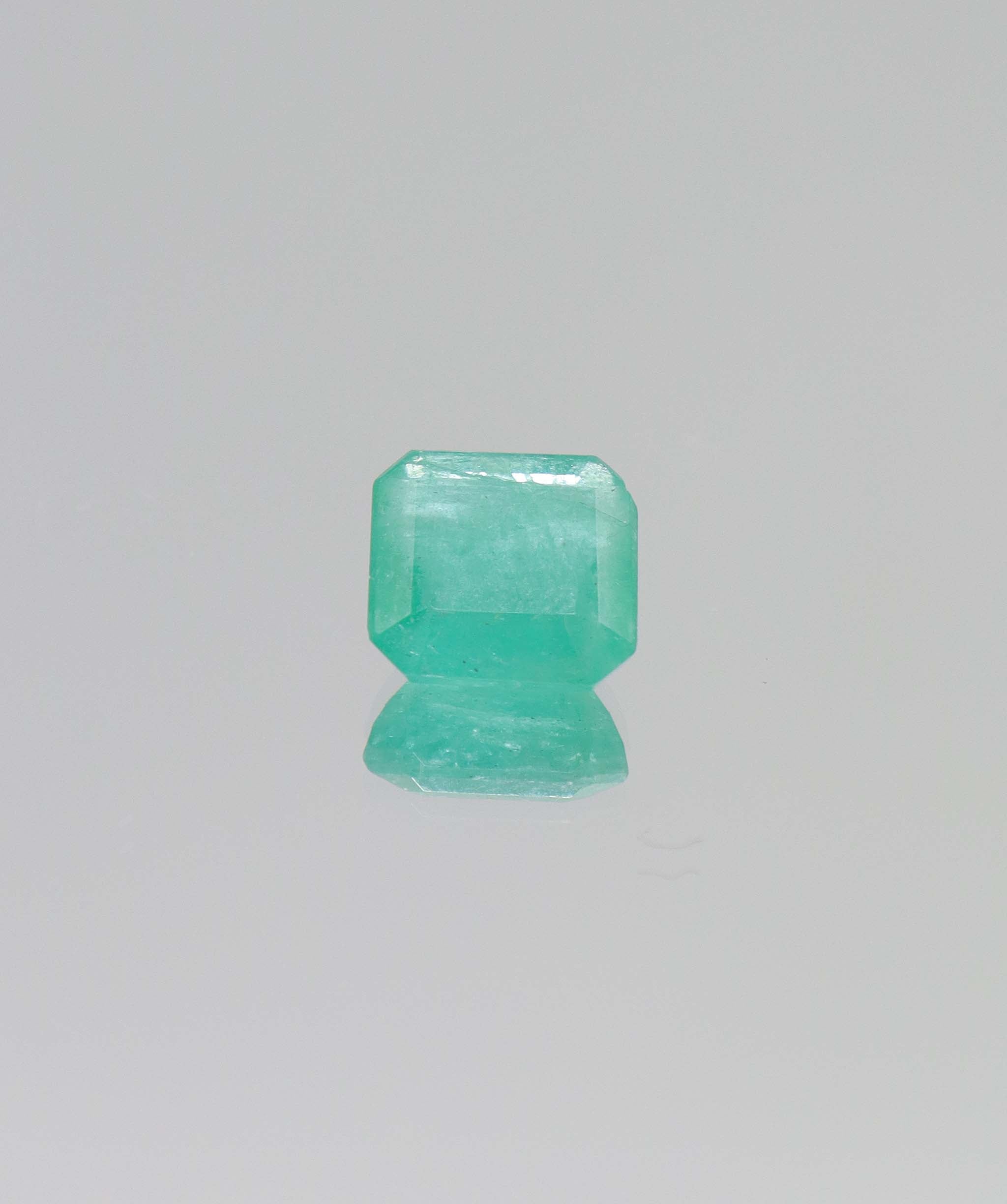3.8ct Emerald Cut Natural Zambian Emerald DXBCS6411