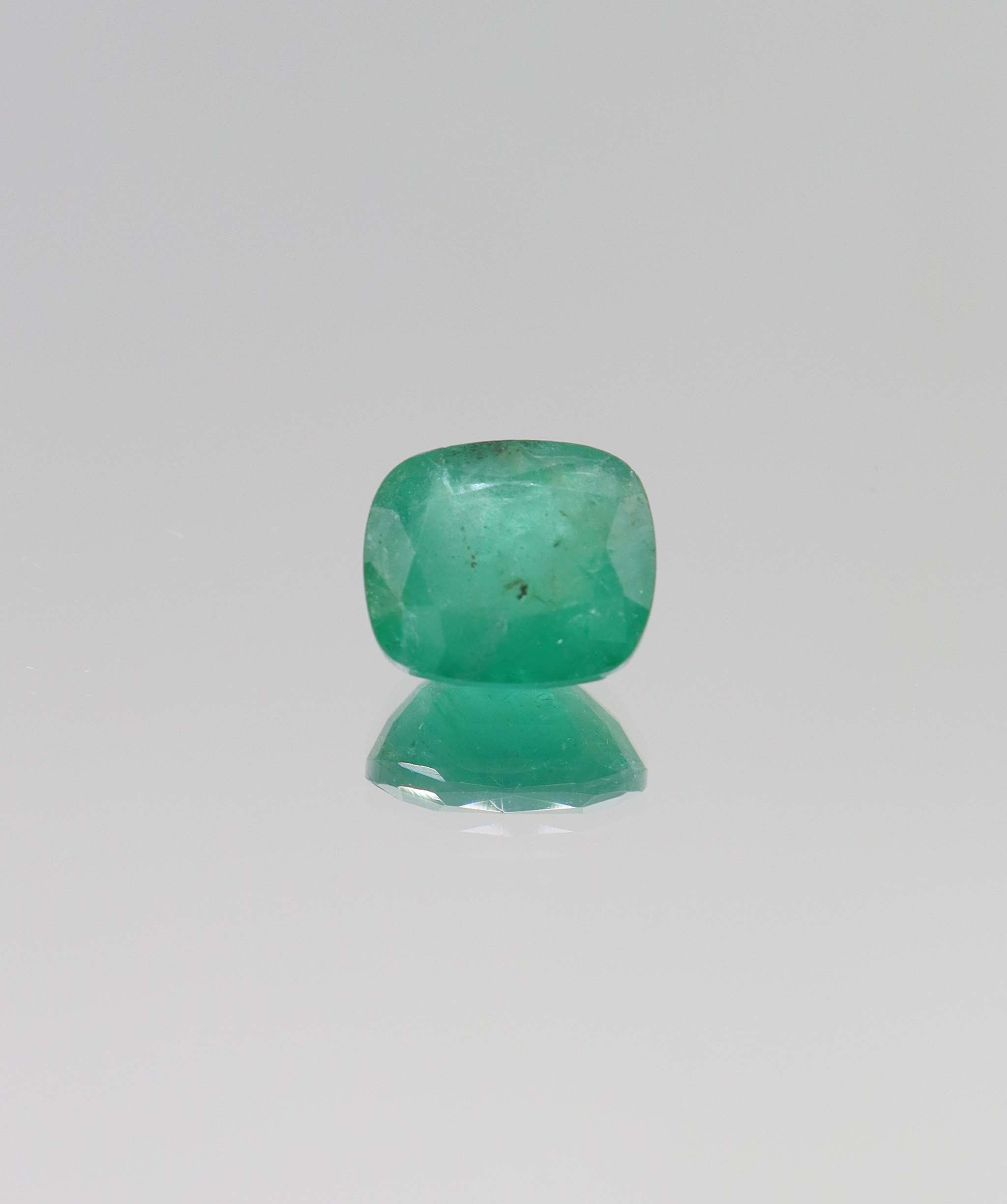 4.8ct Cushion Natural Zambian Emerald DXBCS6380